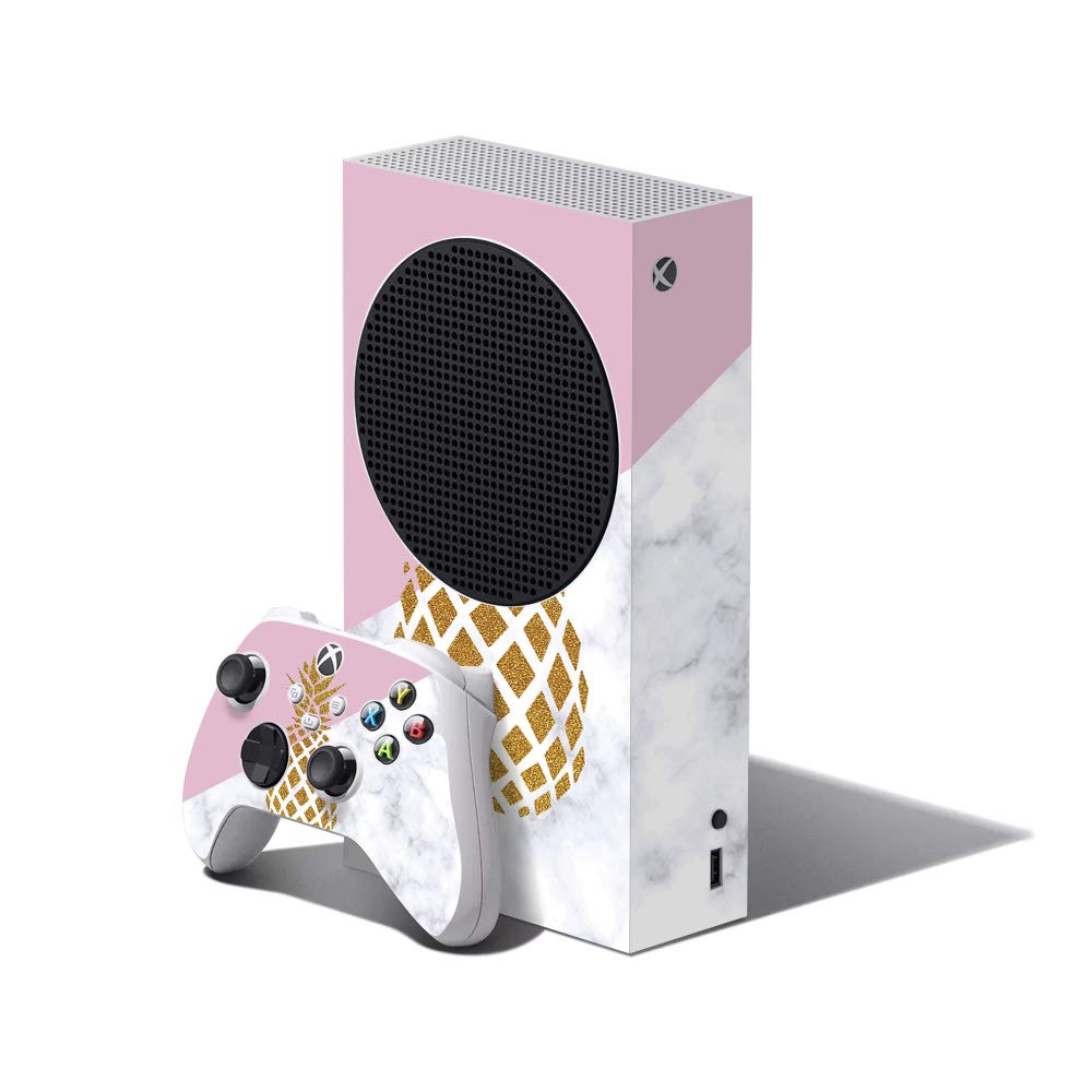 MightySkins Vinyl Decal Wrap Cover for Xbox Series S - Pretty Pineapple Design | Protective & Durable Skin | Easy to Apply & Remove | Made in USA | Perfect for Gaming Setup & Personalization