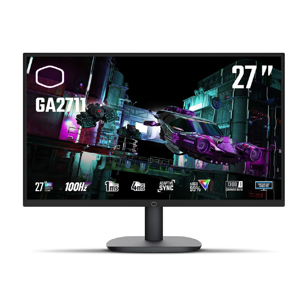 Cooler Master GA2711 27-inch QHD 100Hz IPS Gaming Monitor - Immersive Esports & Work Experience for PC & Console Gamers