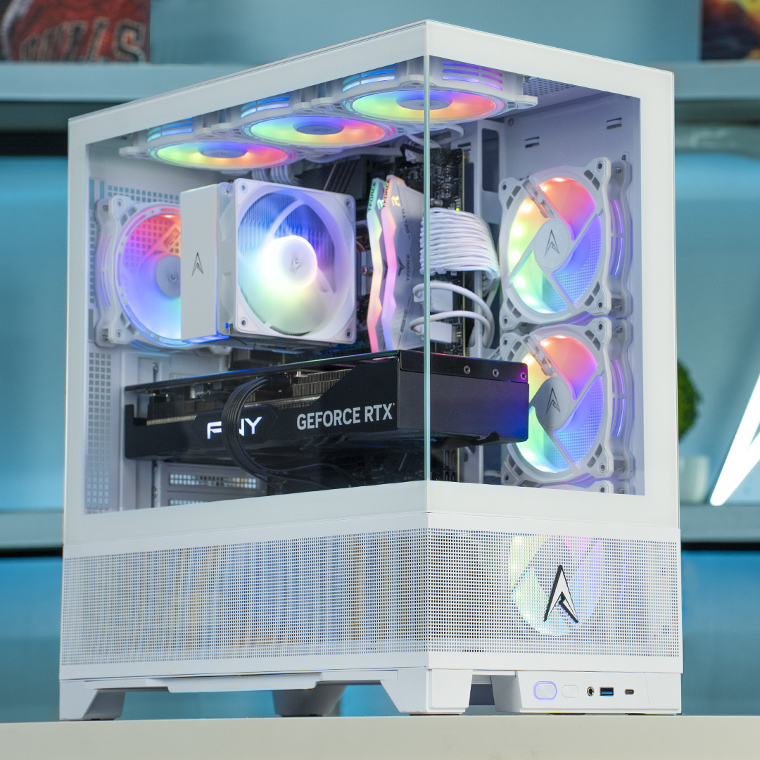 Allied Patriot MKII Gaming PC - Intel Core i5 14400F, RTX 5070 12GB, White | High Performance Desktop Computer for Gaming, Streaming & Content Creation