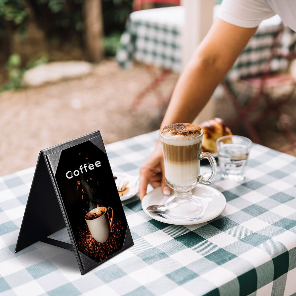 TheLAShop 5x7 Table Tent Card Holders - 10 Pack for Restaurants, Weddings & Events - Perfect for Menus, Place Cards & Table Numbers