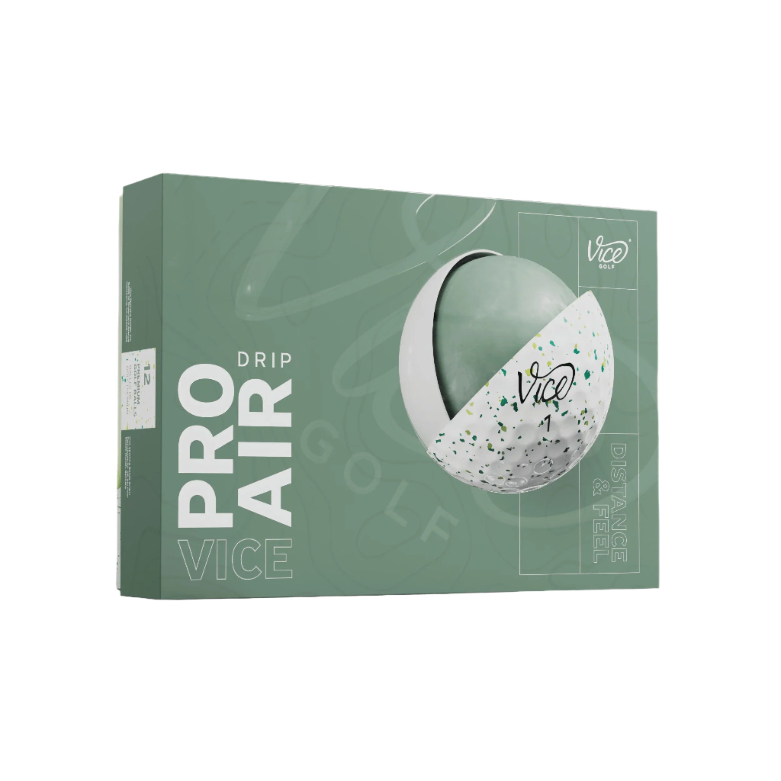 Vice Pro Air Golf Balls - Premium High Performance Golf Balls for Distance & Control - Perfect for Practice, Tournaments & Casual Play
