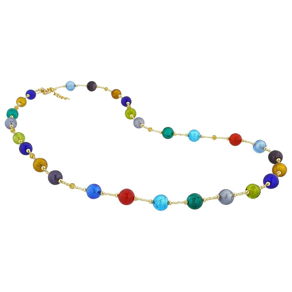 Murano Glass Necklace - Handmade Venetian Jewelry in Multicolor | Perfect for Gifts, Weddings & Special Occasions