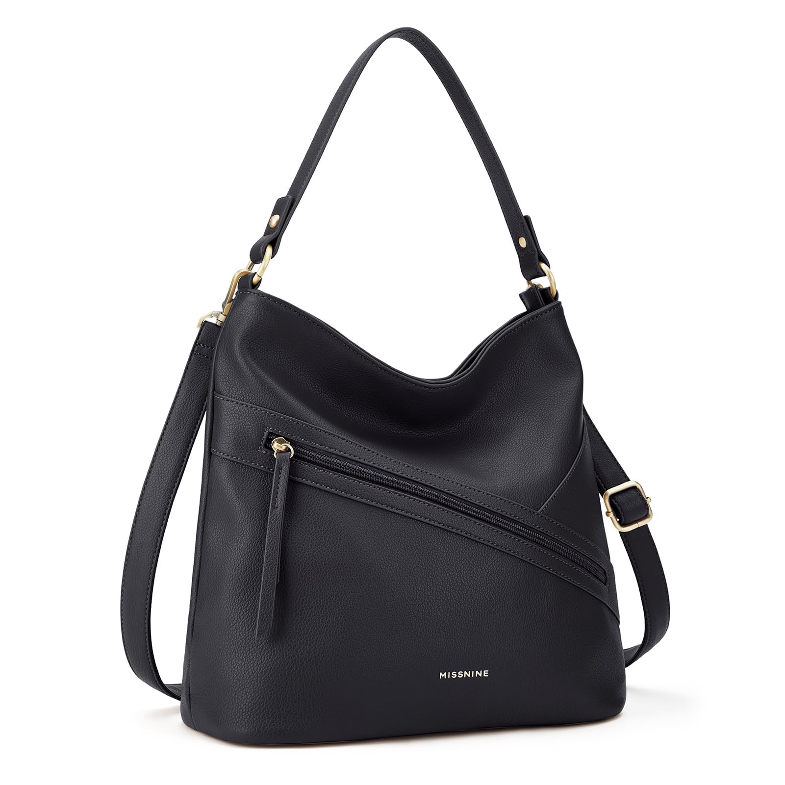 Missnine Hobo Bag for Women - Stylish Top Handle Handbag with Zipper Pocket | Perfect for Work, Travel & Everyday Use