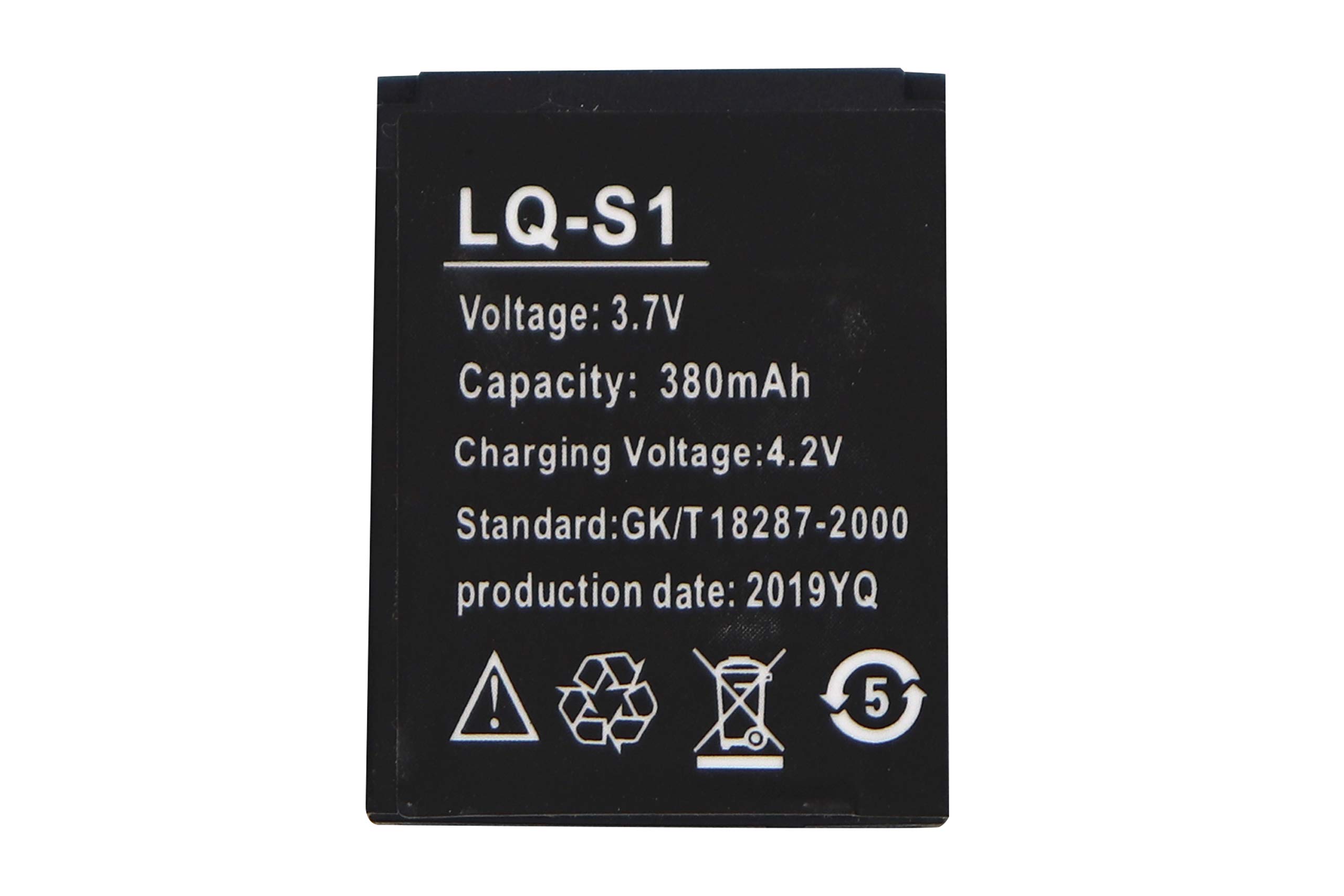 DZ09 Smart Watch Battery 3.7V 380mAh for V8 & A1 - Replacement for Fitness & Daily Use