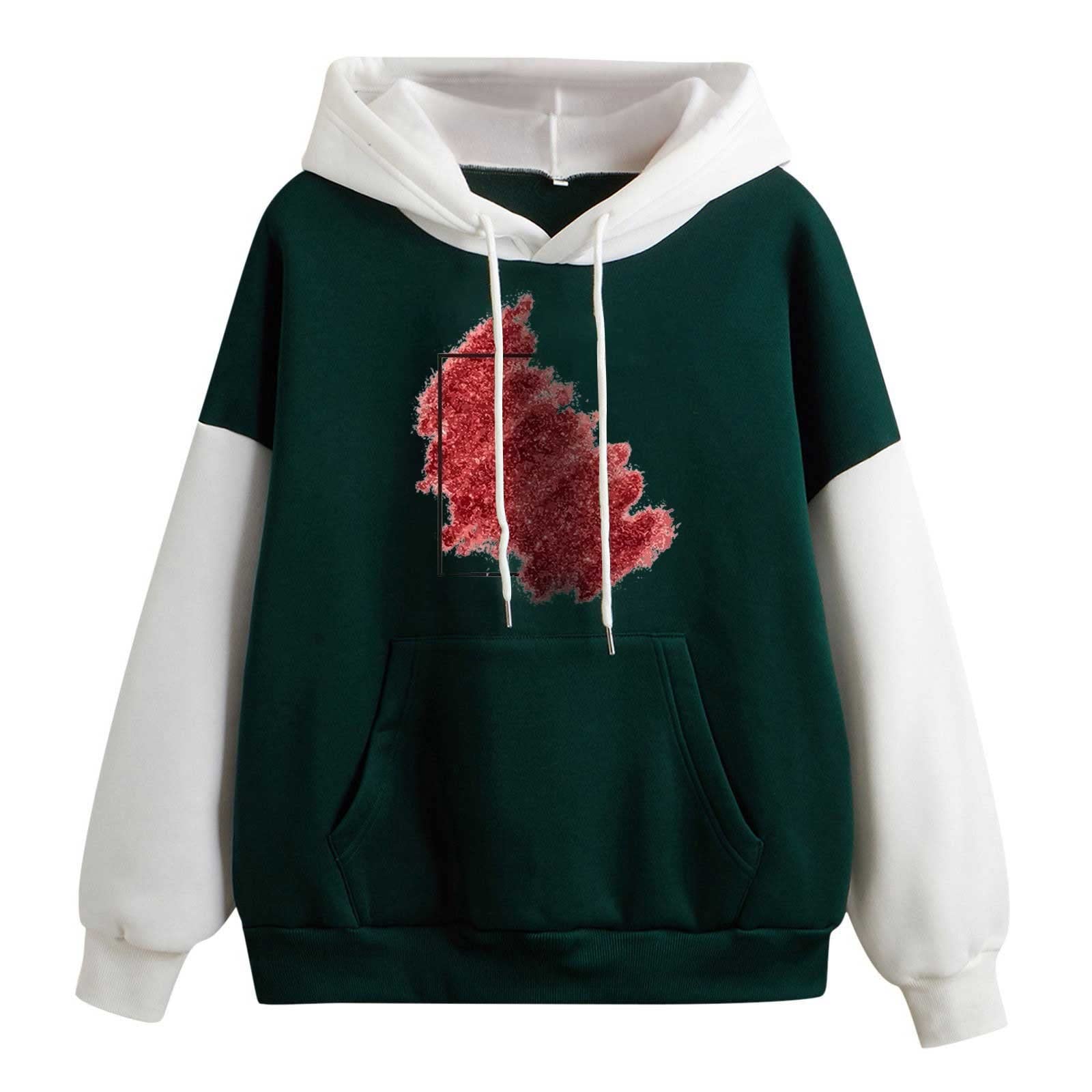 YuyuTangFu Women's Long Sleeve Print Sweatshirt - Cute & Sexy Casual Pullover for Everyday Wear | Perfect for Fall Outfits, Date Nights & Weekend Street Style