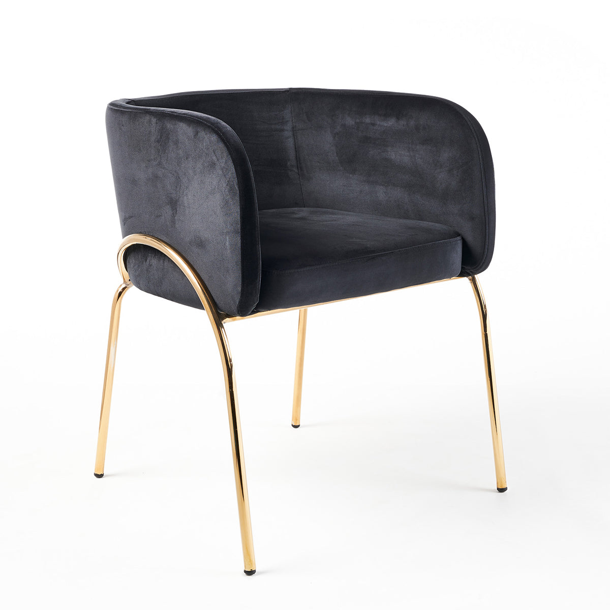 M Co Living Genevieve Chair - Modern Accent Chair for Living Room, Bedroom & Office - Stylish Upholstered Armchair with Wooden Legs - Perfect for Reading, Relaxing & Home Decor