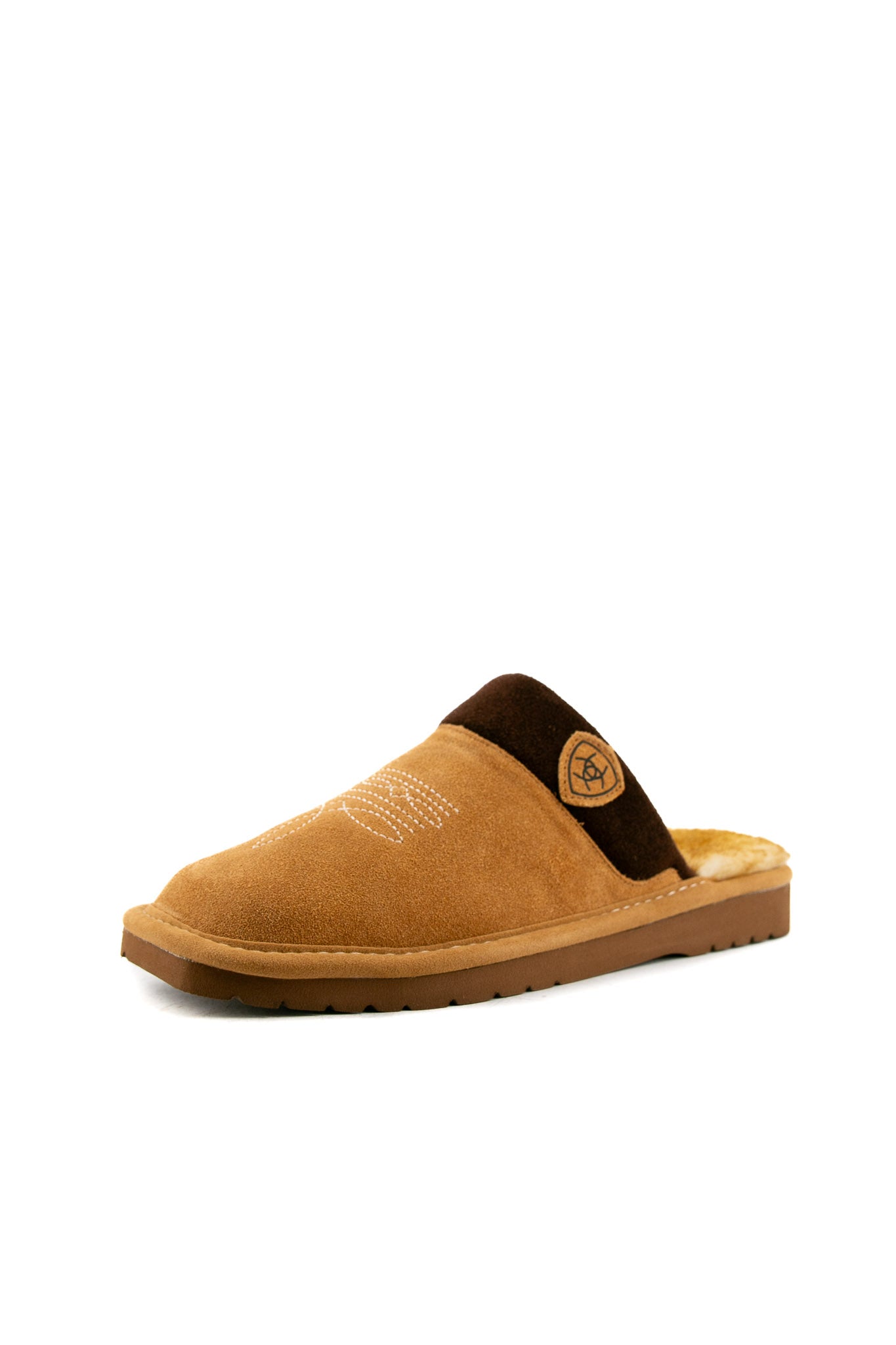 Ariat Men's Silversmith Suede Slippers - Comfortable Indoor/Outdoor House Shoes for Relaxing at Home, Lounging & Errands