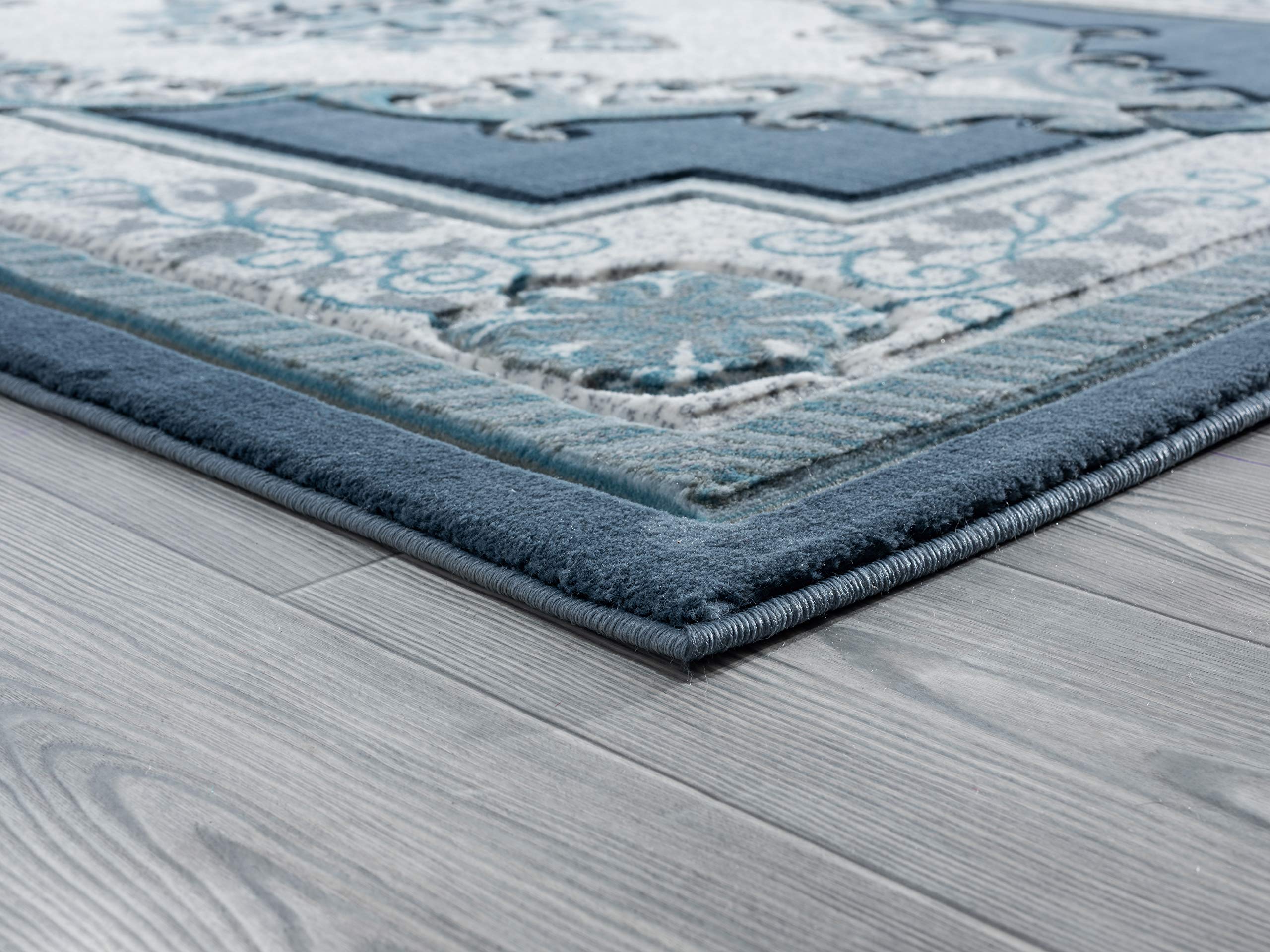 United Weavers of America Bristol Fallon Aqua Round Rug 7'10