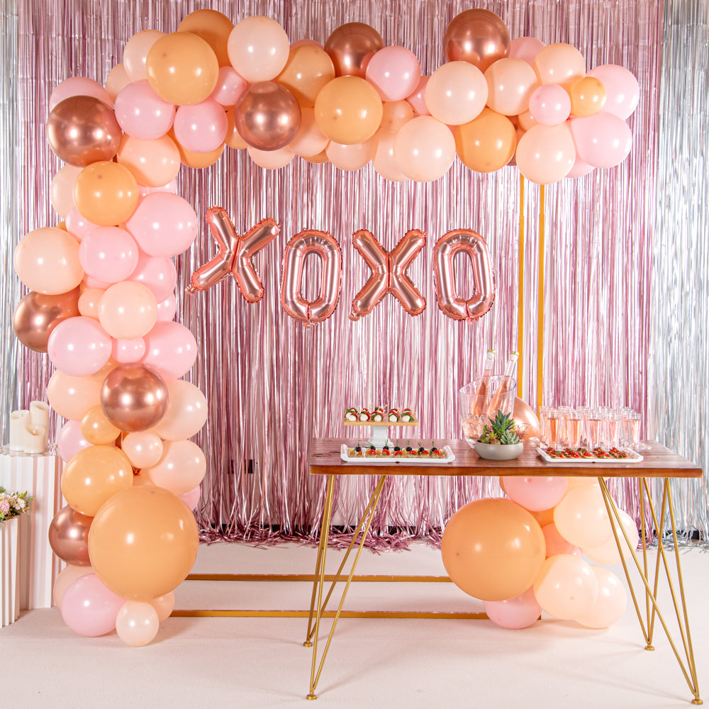 Rose Gold Mylar Letter O Balloon - 16 Inch Party Decoration for Birthdays, Anniversaries & Celebrations - 1 Count Box