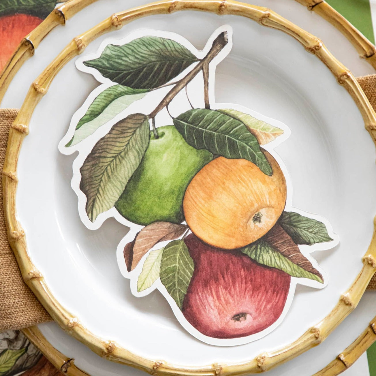 Heirloom Apples Table Accent - Vintage Fruit Decor for Farmhouse & Rustic Home Decor | Perfect for Dining Table Centerpiece, Kitchen Counter, or Fall Harvest Display