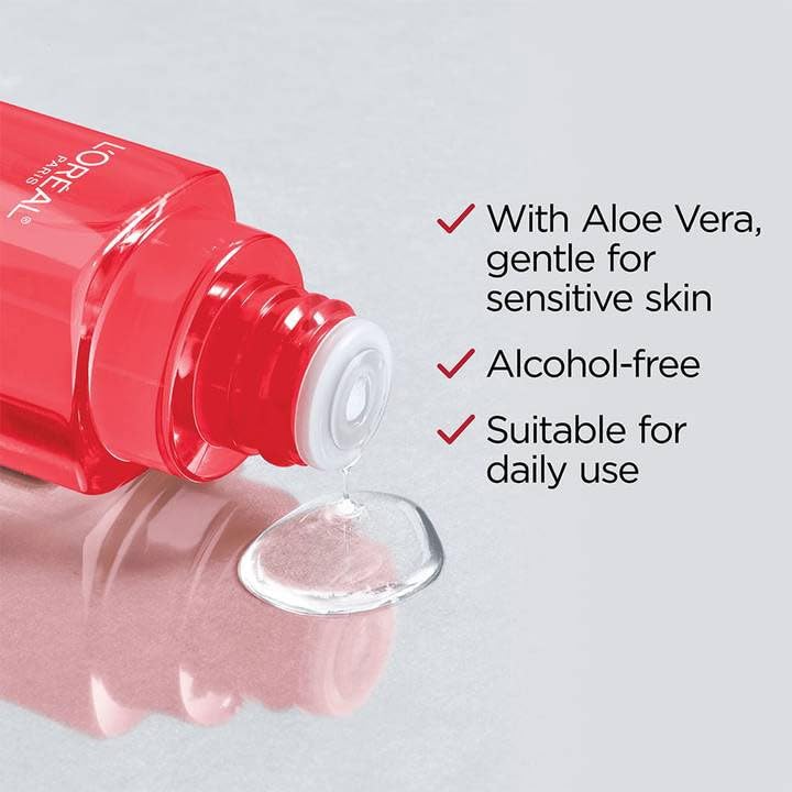 L'Oreal Revitalift Glycolic Acid Exfoliating Toner 180ml - Gentle Facial Peeling for Smooth, Glowing Skin - Perfect for Daily Skincare & Anti-Aging Routine
