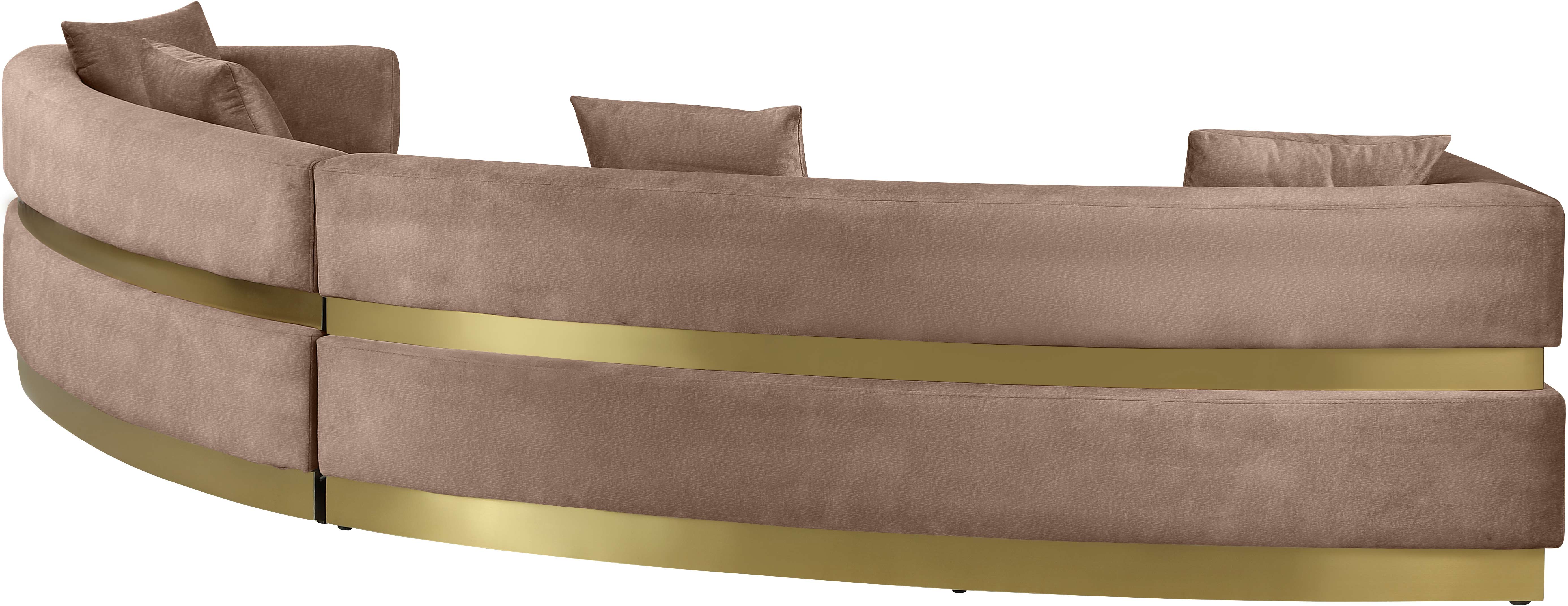 Belsa Velvet 2-Piece Sectional Sofa Set - Modern L-Shaped Couch with Soft Velvet Upholstery for Living Room, Lounge & Family Room Comfort