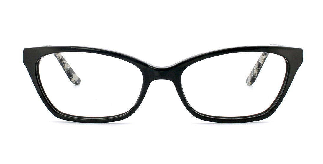 Fashionable Cat Eye Reading Glasses WD1133 - Black Retro Women's Eyewear for Reading, Working & Computer Use