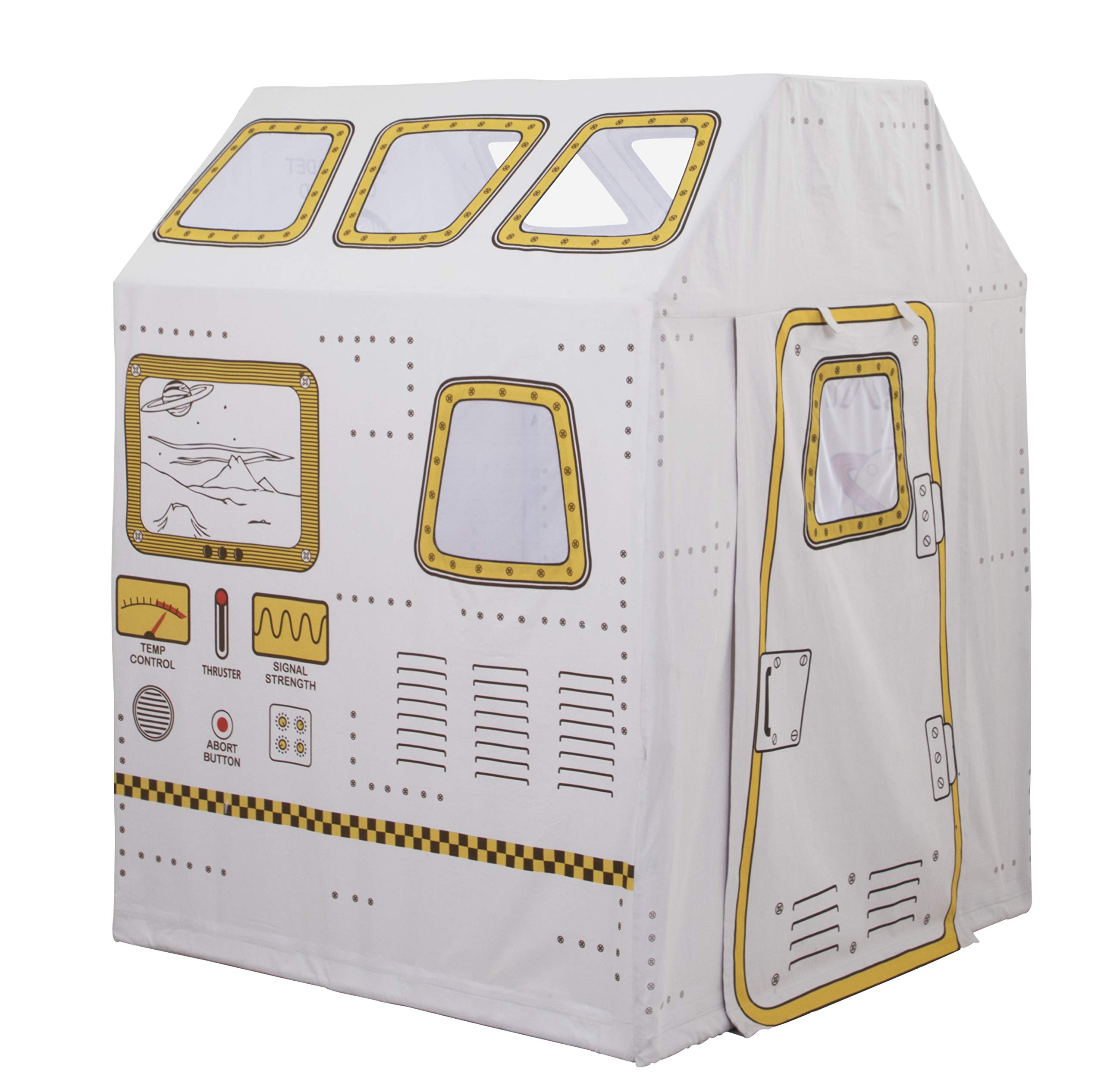 ROLE PLAY Kids’ Deluxe Space Station Playhouse - Premium Indoor/Outdoor Play Tent for Pretend Play & Astronaut Roleplay | 100% Cotton Canvas Durable Construction | Includes Photo Booth Props | Perfect for Backyard Adventures & STEM Learning | Ages 3+