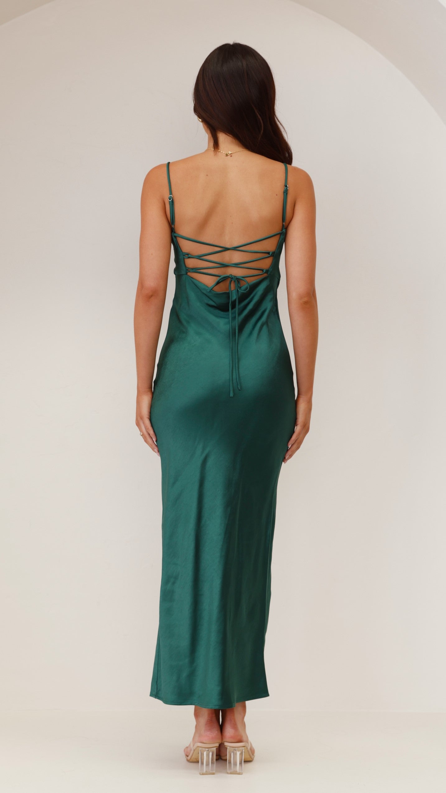 Keira Maxi Dress in Emerald Green - Elegant Long Flowy Dress for Women, Perfect for Weddings, Parties & Summer Vacations