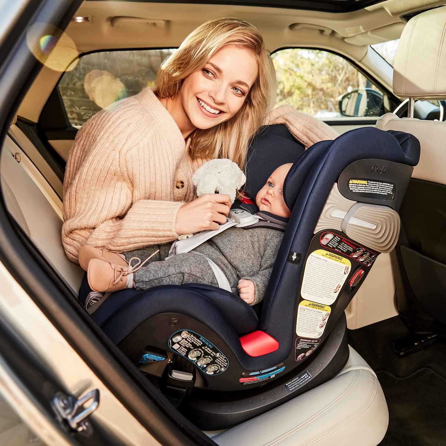 Cybex Standard Eternis S All-in-One Convertible Car Seat with SensorSafe Technology - Denim Blue | Safe for Infants to Toddlers | Perfect for Family Travel & Daily Commute