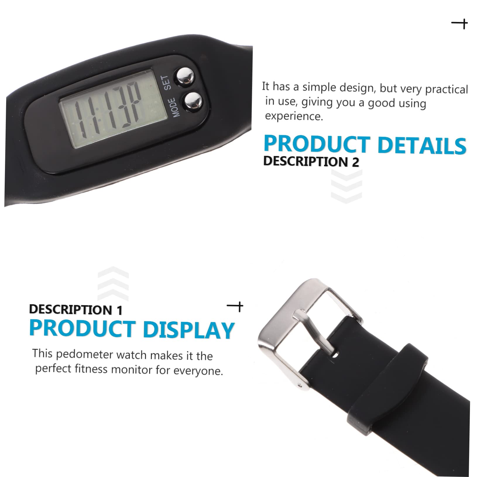 BESPORTBLE Digital Pedometer Watch for Kids & Adults - Step Counter with Wristband, Fitness Tracker for Running, Walking & Outdoor Activities - Perfect for Runners, Hikers & Active Lifestyles