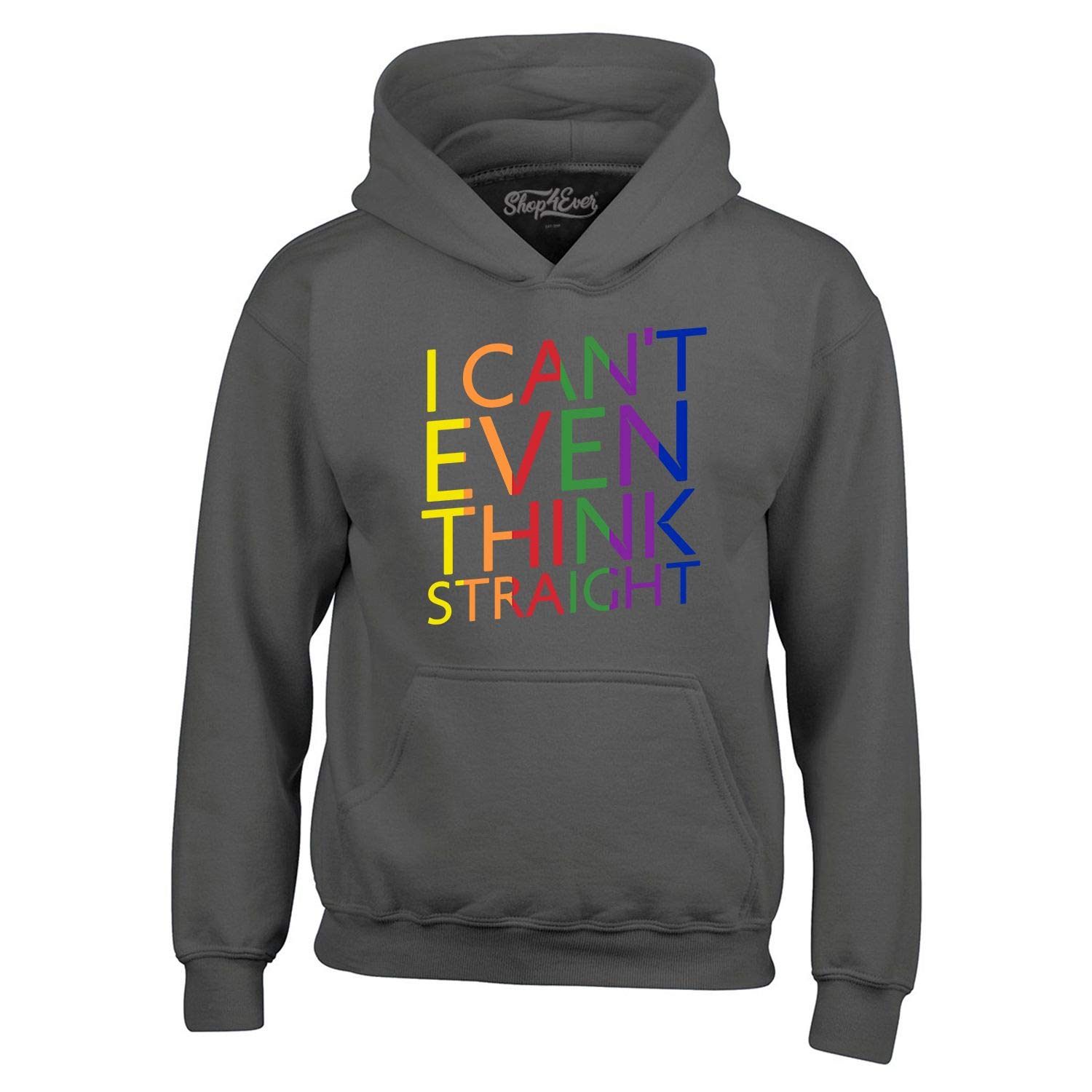 I Can't Even Think Straight Gay Pride Hoodie - LGBTQ+ Rainbow Sweatshirt for Men & Women - Comfortable Unisex Pullover for Pride Month, Parades & Everyday Wear