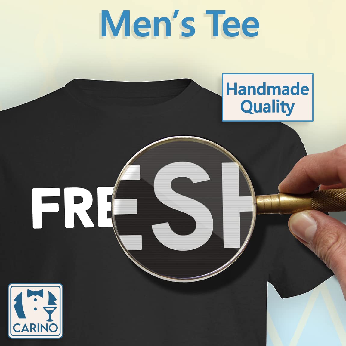 FC Carino James Gandolfini Men's Crewneck T-Shirt - Premium Cotton Casual Tee for Fans | Comfortable Gift for TV Show Lovers | Perfect for Daily Wear, Movie Nights & Fan Events