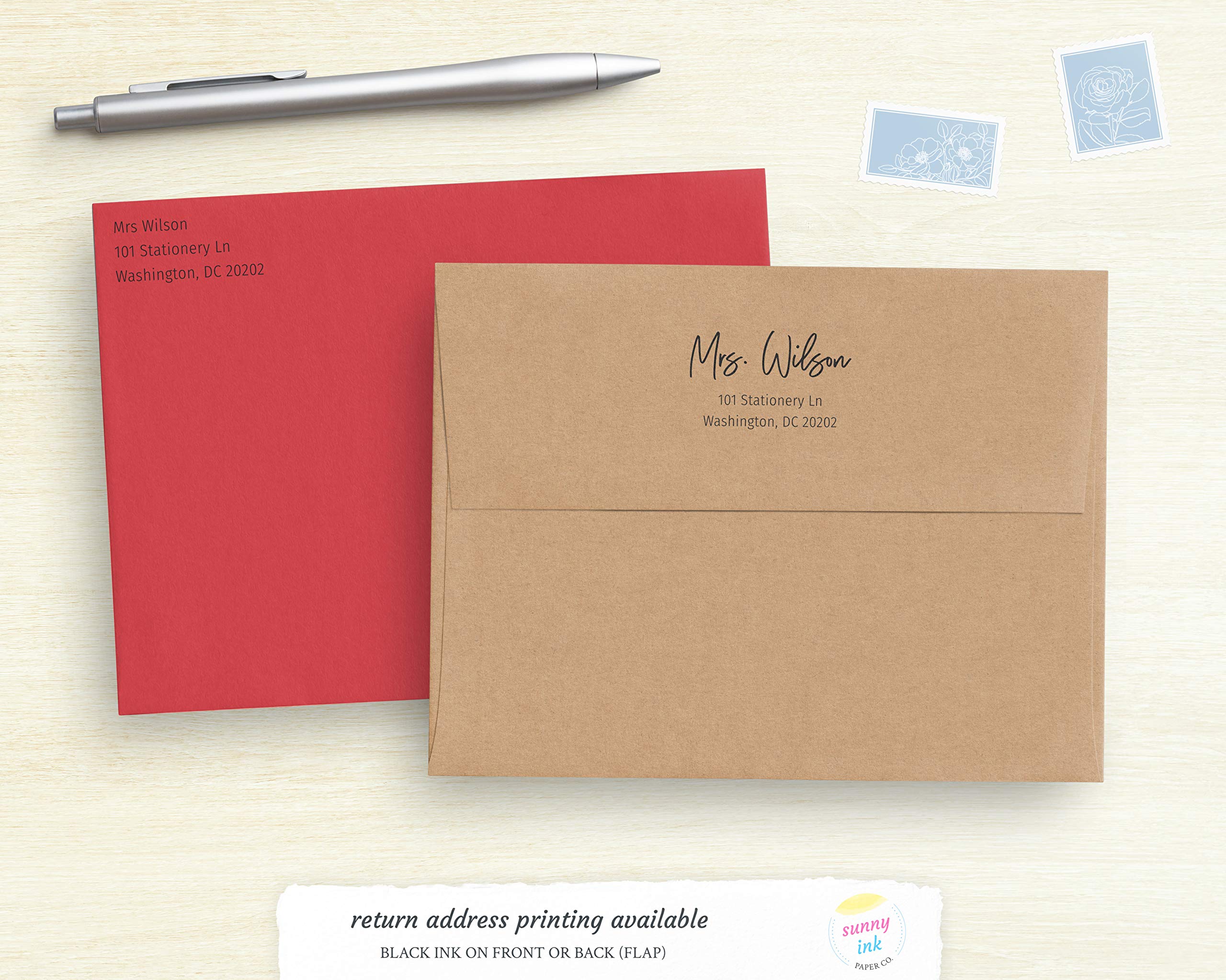 Personalized Teacher Stationery - Custom Apple Folded Note Cards for Educators - Thoughtful Teacher Appreciation Gift - Perfect for Thank You Notes, Classroom Communication & Teacher Appreciation Week