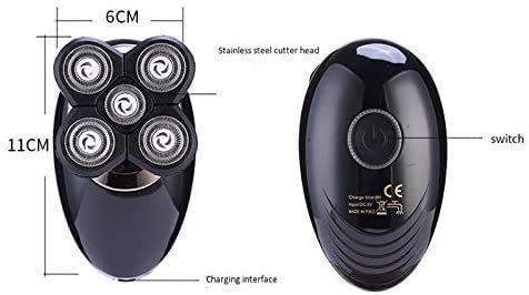 4-in-1 Electric Shaver for Men - Waterproof Rotary Razor with USB Rechargeable Battery | Cordless Wet/Dry Facial Hair Trimmer | Perfect Travel Shaver for Husband & Dad | Ideal for Home, Office & Gym Use