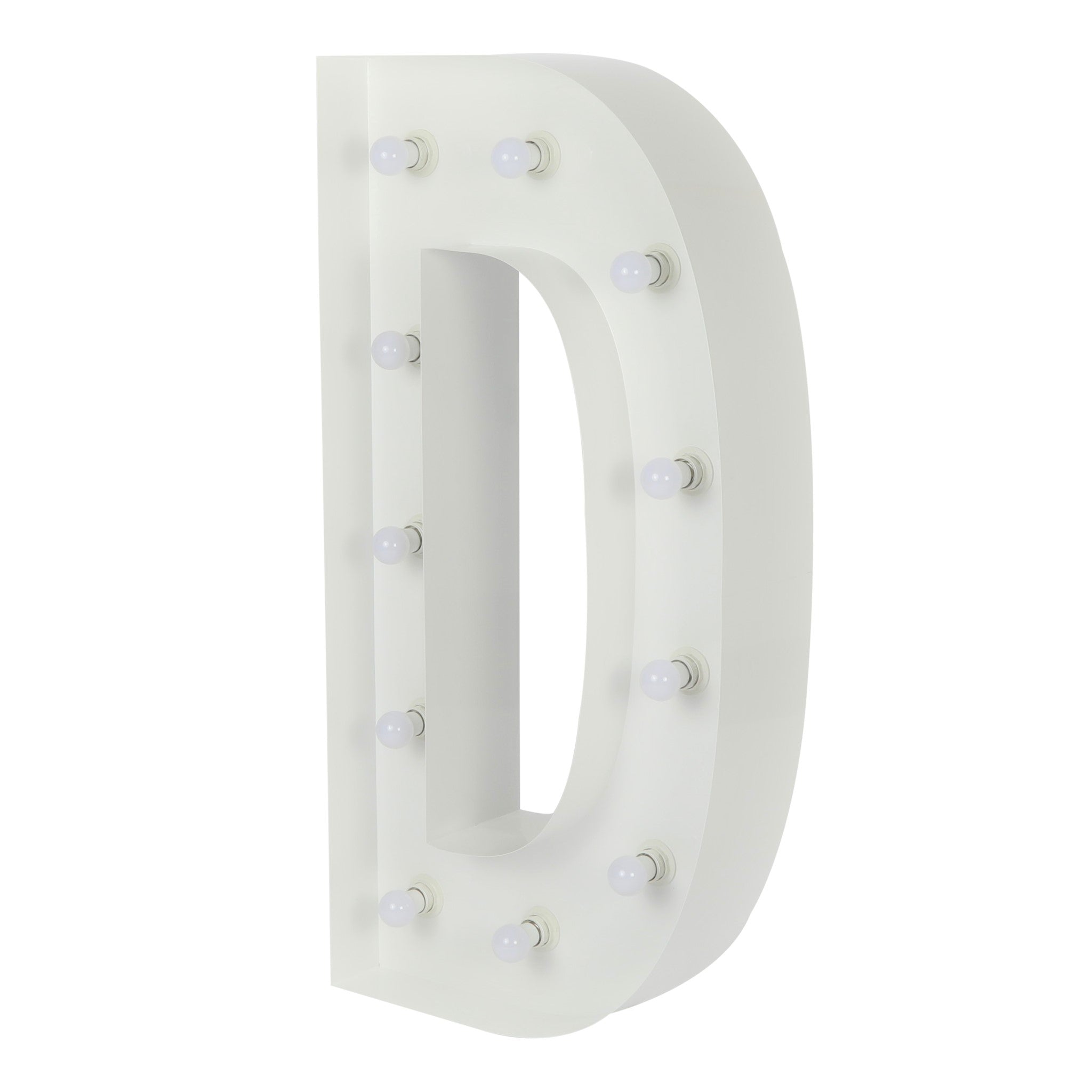 4ft Tall LED Marquee Letter D - Bright Light Up Alphabet Sign for Home Decor, Wedding, Party & Events - Perfect for Wall Decor, Photo Booth Backdrop, Birthday Celebrations