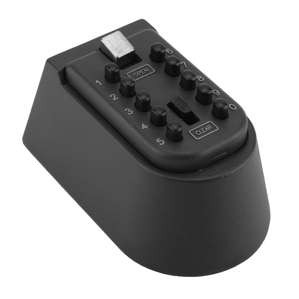 **Acouto Waterproof Combination Lock Key Box - Outdoor Secure Key Storage with Hanging Hook for Home, Garage & Garden Security**    *(Use Case: Perfect for storing spare keys, securing valuables, and organizing keys in outdoor sheds, garages, or vacation homes.)*