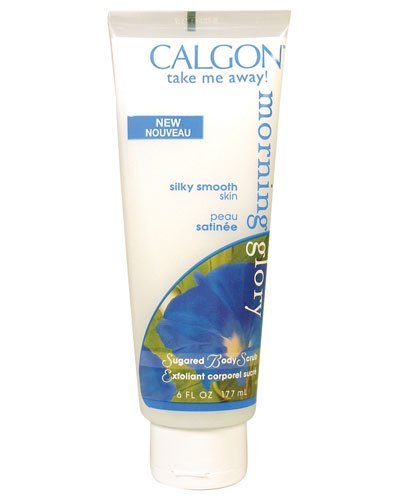 Calgon Sugared Body Scrub - Morning Glory Scent | 6 oz Exfoliating Sugar Scrub for Soft, Smooth Skin | Perfect for Shower & Spa Day Self-Care Routine