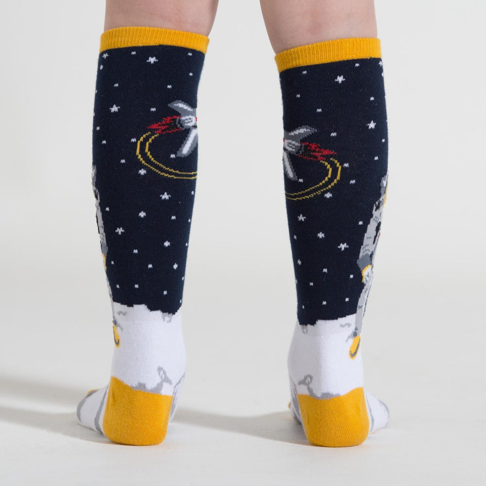 Stylish Knee High Socks for Teens - Sock It To Me One Small Step Collection | Perfect for School, Cosplay & Everyday Wear