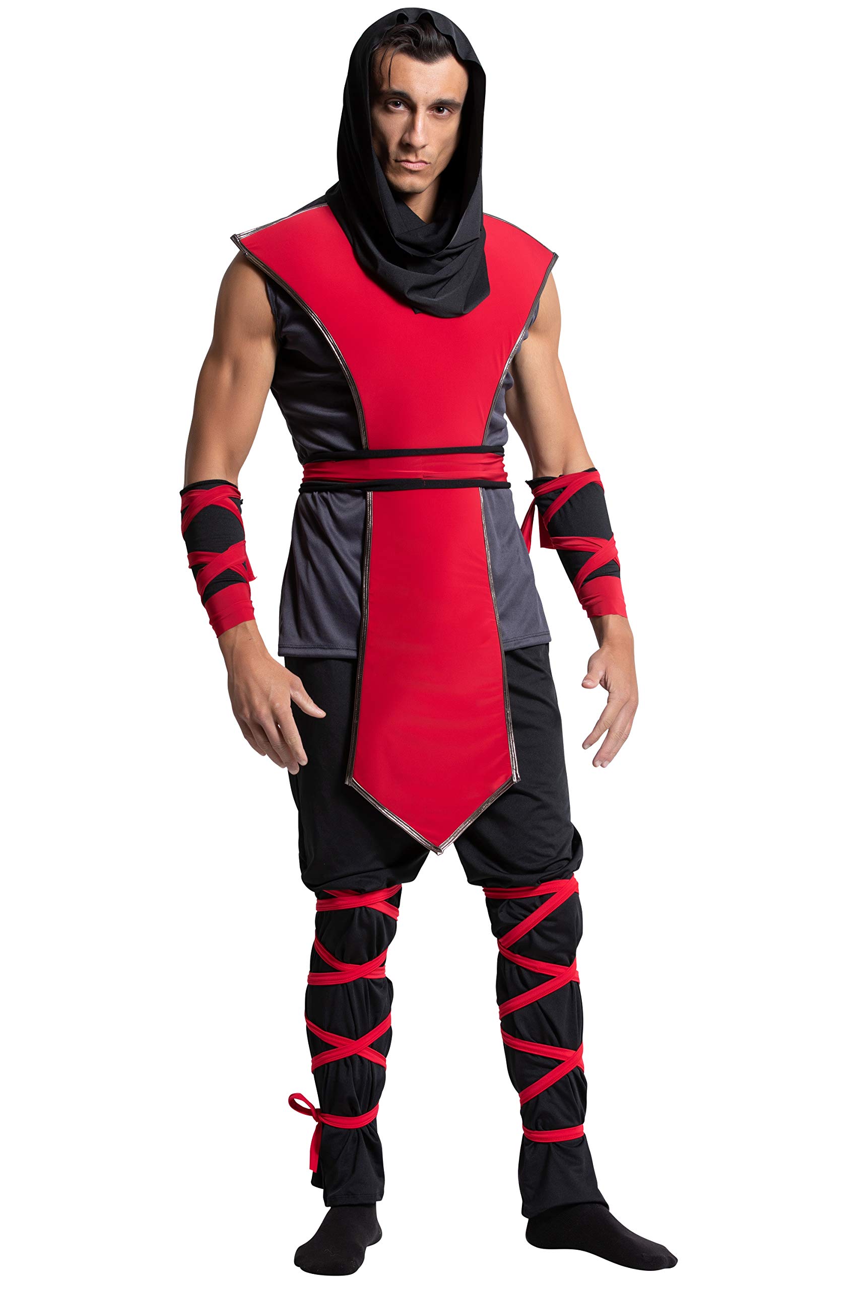 Yandy Men's Sleeveless Muscle Shirt - Lethal Ninja Assassin Costume for Halloween Cosplay & Comic Con | Perfect for Costume Parties, Cosplay Events & Themed Nights