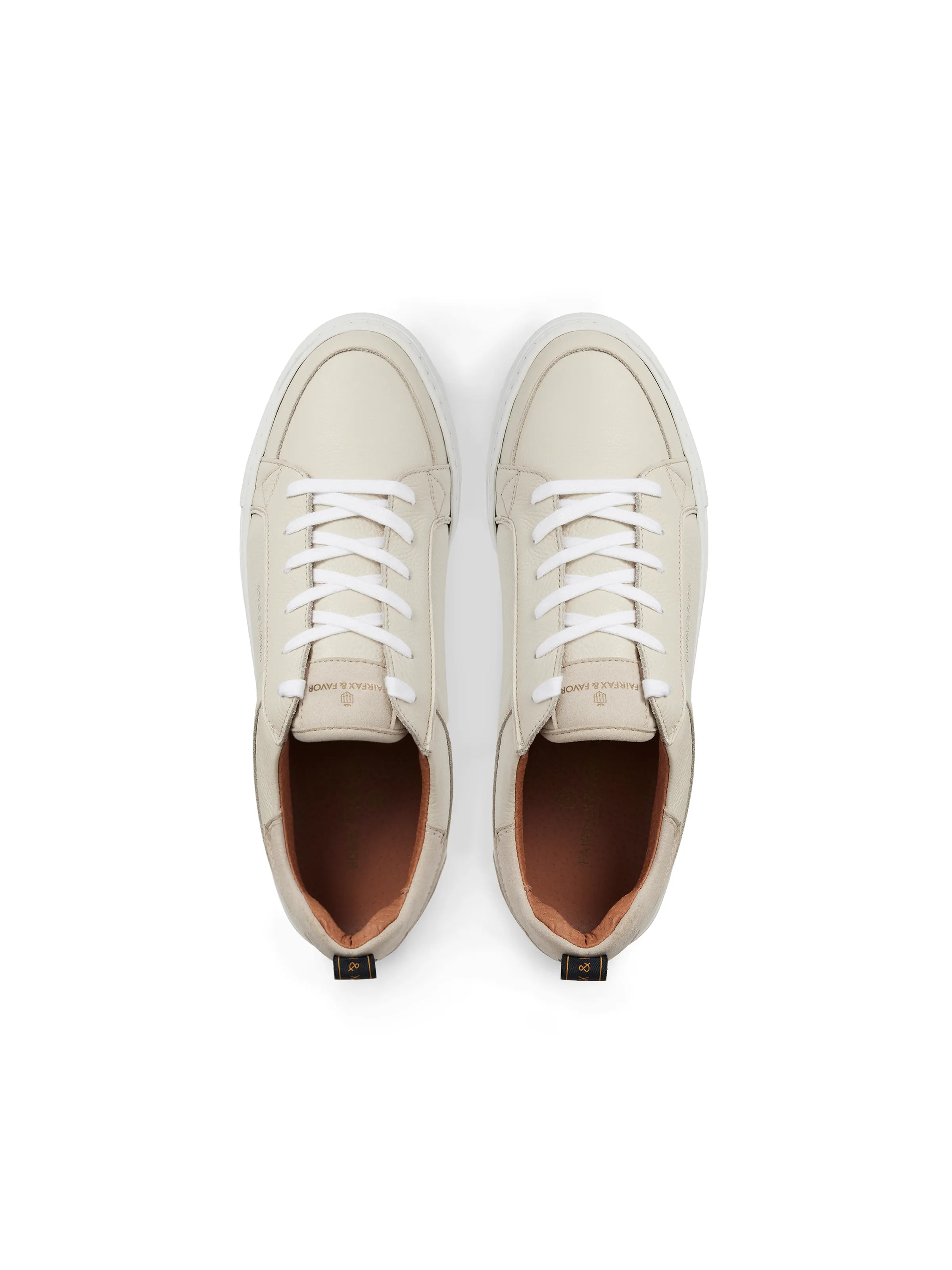 Burlington Trainer Off White Leather Sneakers - Comfortable Casual Shoes for Men & Women | Perfect for Walking, Running & Everyday Wear