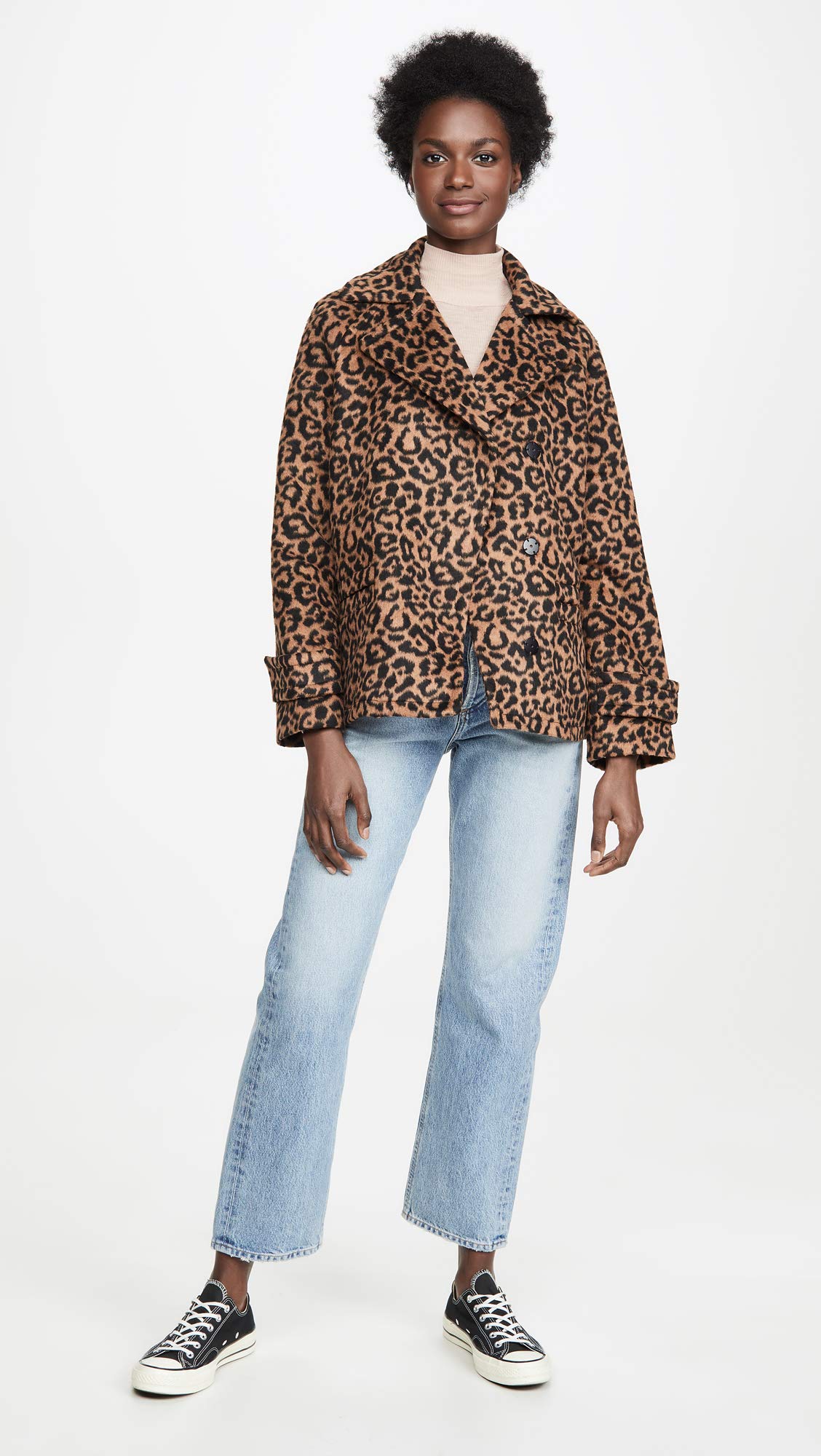 Stylish Women's Leopard Print Long Sleeve Jacket - Fashionable Outerwear for Fall & Winter | Perfect for Casual Outings, Office Wear & Date Nights