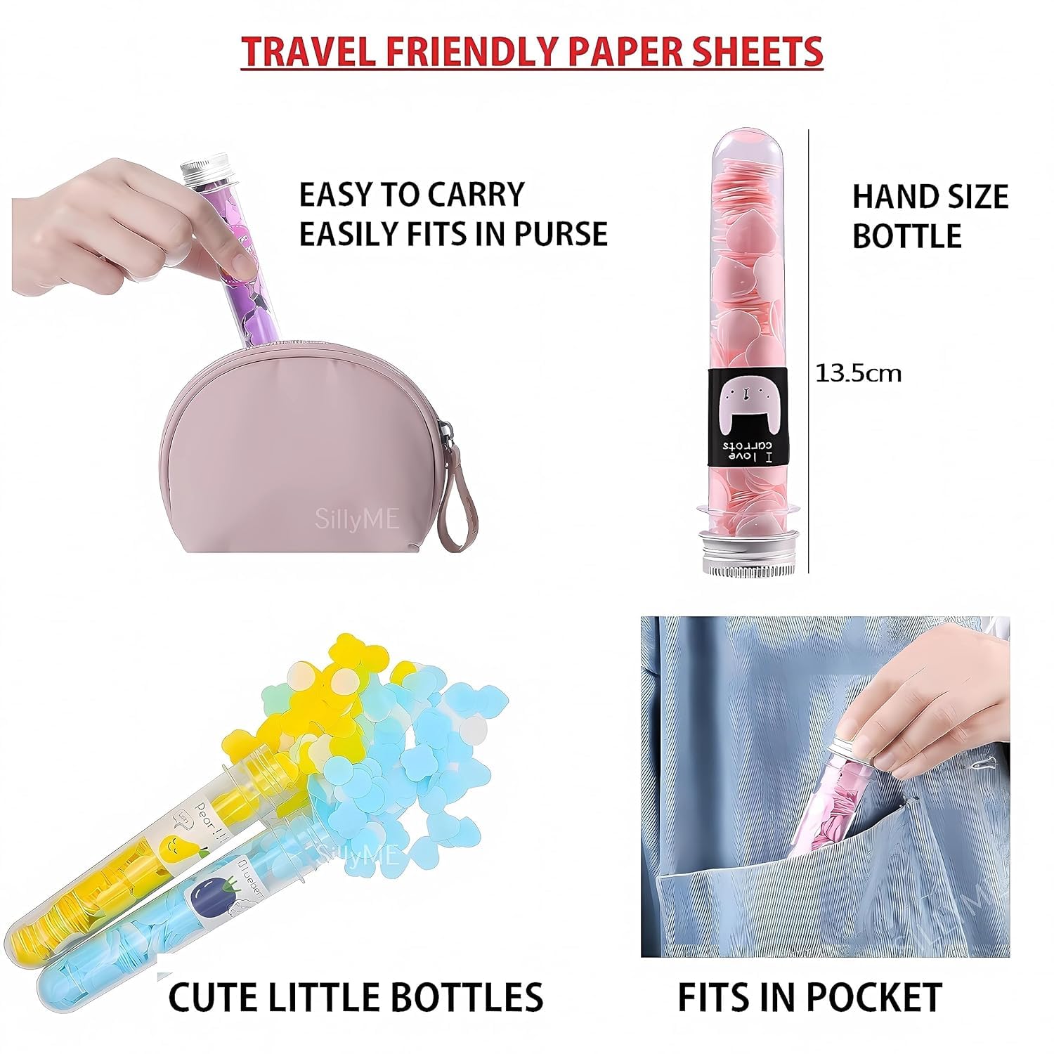 2 Pack Fruit Scented Perfume Hand Wash Paper Soap - Portable Travel Digital Tissue Floating Bath Soap for Camping, Gym & Outdoor Activities