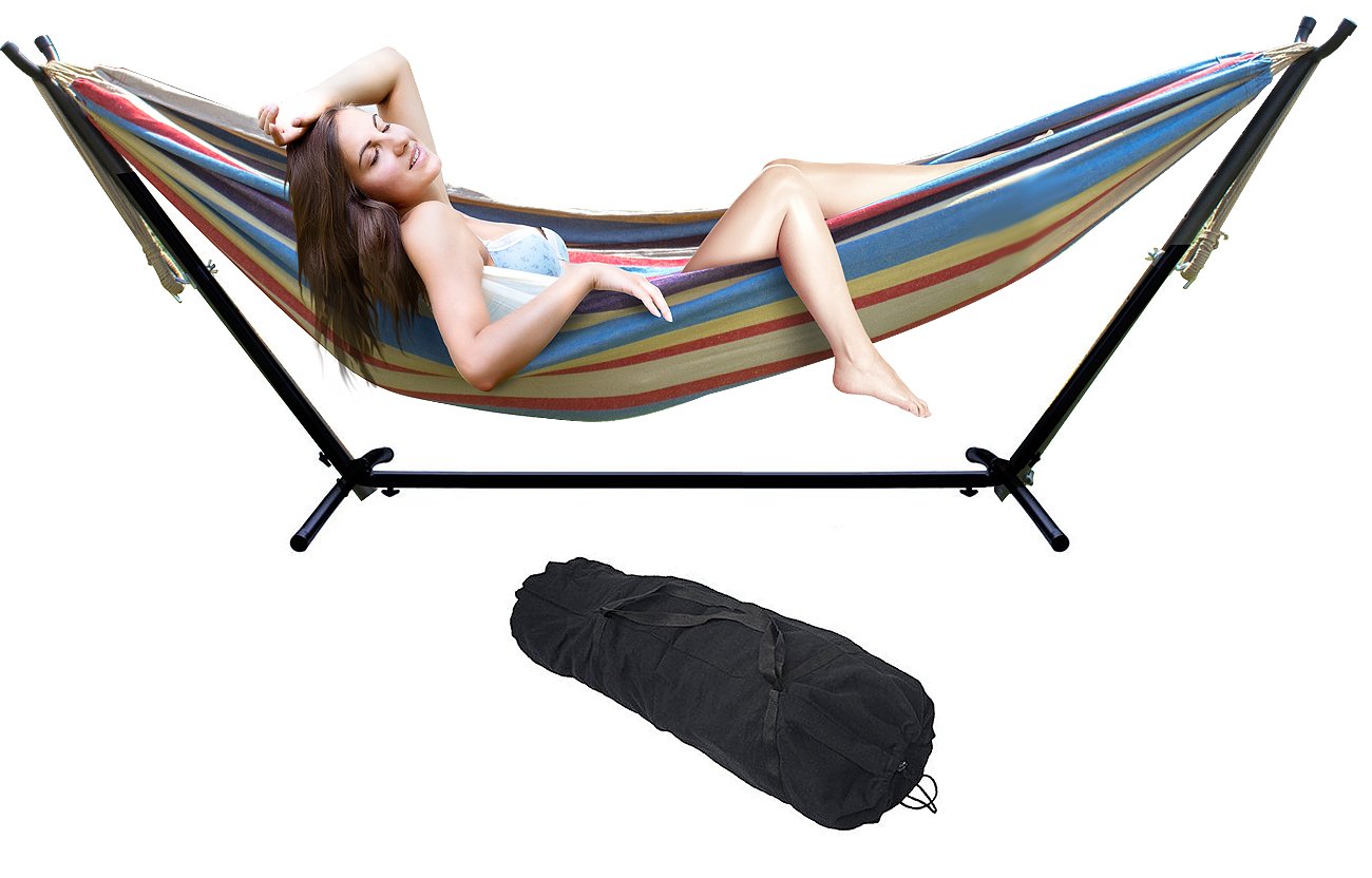 Premium Sorbus 2-Person Hammock with Steel Stand - 60