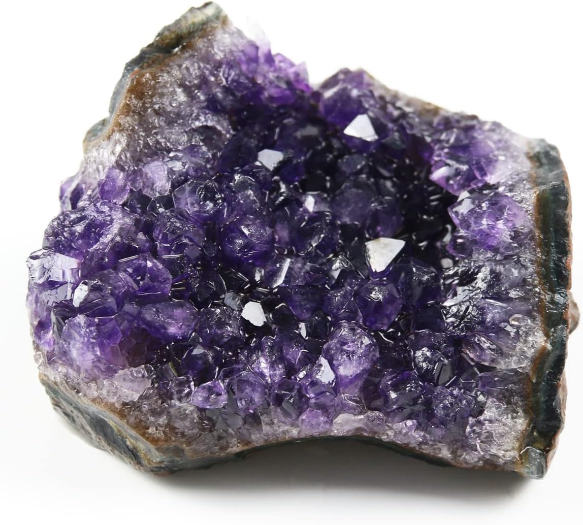 Natural Raw Amethyst Crystal Clusters for Witchcraft & Healing - 0.5 Lb Amethyst Geode Cave Stones - Spiritual Meditation, Home Decor, Reiki Energy Work & Gift Ideas
