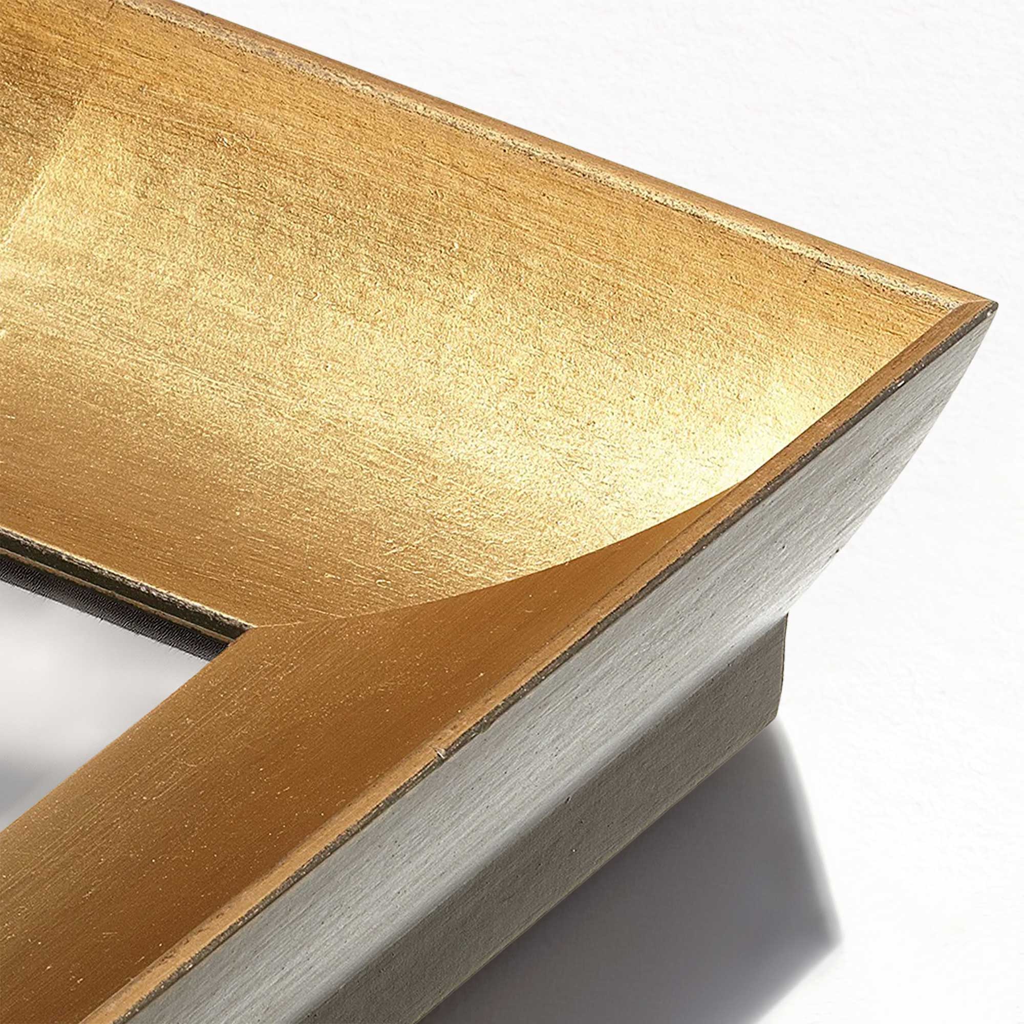 Stylish Gold Modern Wall Mirror - Elegant Home Decor for Living Room, Bedroom & Entryway - Perfect for Selfies, Vanity & Interior Design