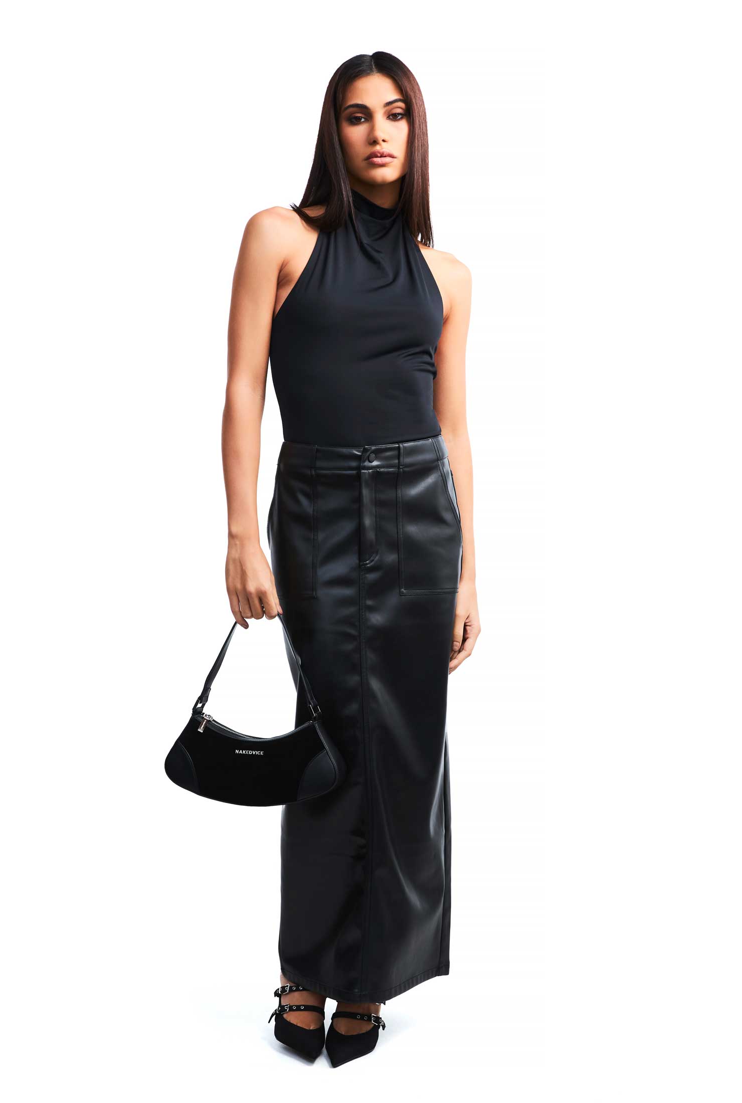 Lennox Skirt for Women - Stylish Flowy Midi Skirt with Pockets, Comfortable Stretch Fabric - Perfect for Casual Wear, Office, Dates & Summer Outfits