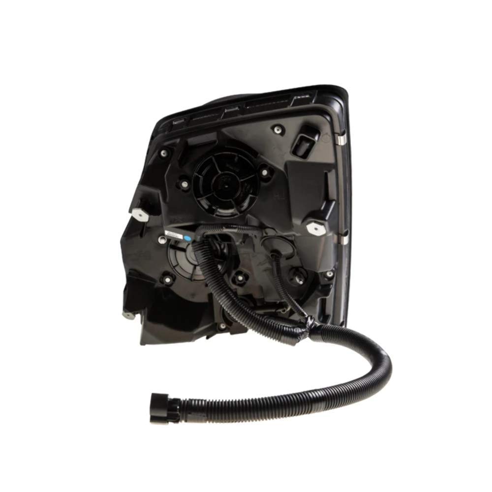 Black Housing Headlight with LED Light Bar Compatible with Volvo VN/VHL Trucks - Driver Side Replacement Part (F236823) | Durable for Night Driving & Off-Road Use