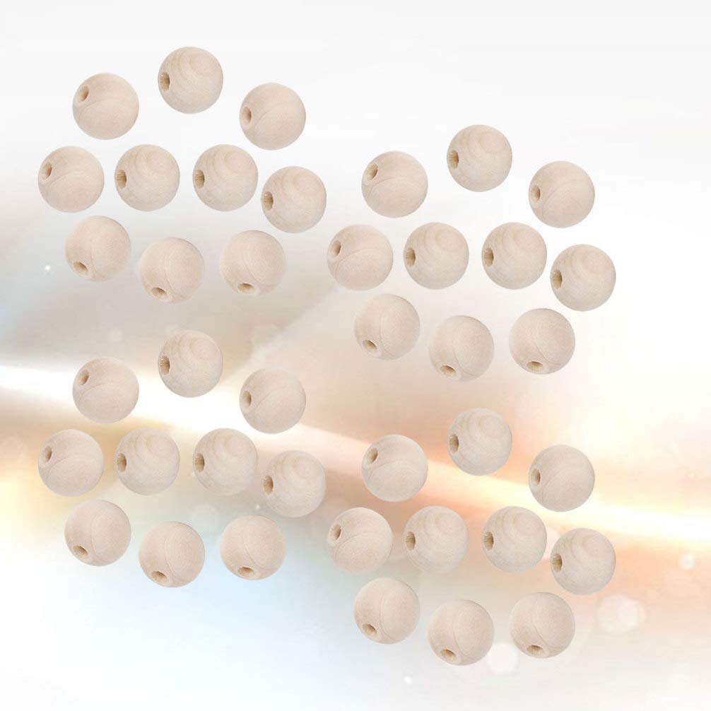 100pcs Natural Wood Spacer Beads for Bracelet Making - Round Wooden Beads for DIY Jewelry Crafting - Perfect for Handmade Bracelets, Necklaces & Beaded Accessories
