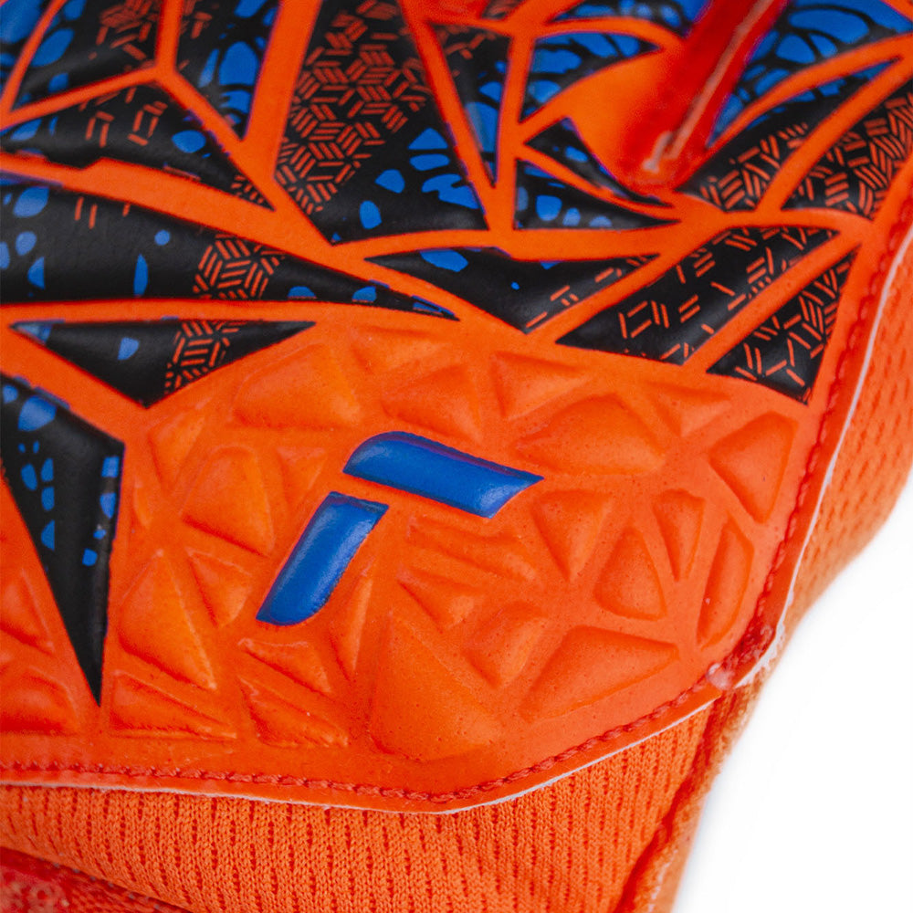 Reusch Attrakt Grip Goalkeeper Gloves - Orange/Blue - Professional Soccer Goalie Gloves for Training & Matches - Perfect for Youth & Adult Goalkeepers