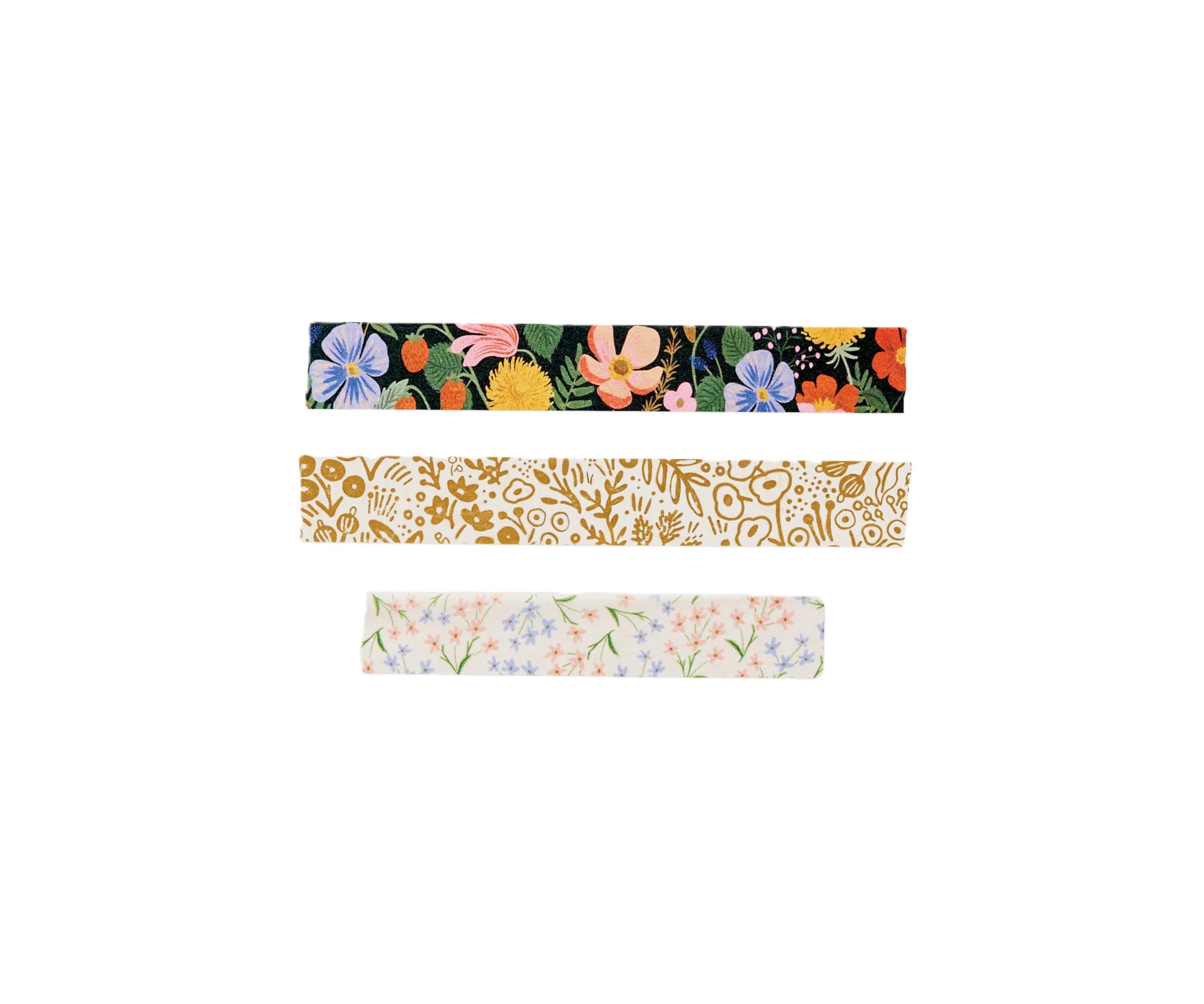 Rifle Paper Strawberry Fields Washi Tape Set of 3 - Gift Wrapping & Scrapbooking