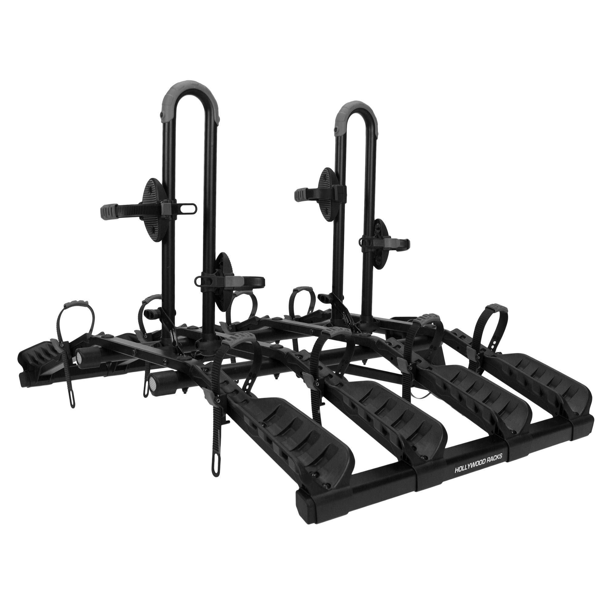 Hollywood Racks Destination 4 Hitch Bike Rack - Lightweight Black Platform Style for Cars - Securely Carries 4 Bikes - Fits Most Bicycle Styles & Sizes - Perfect for Road Trips, Camping & Outdoor Adventures
