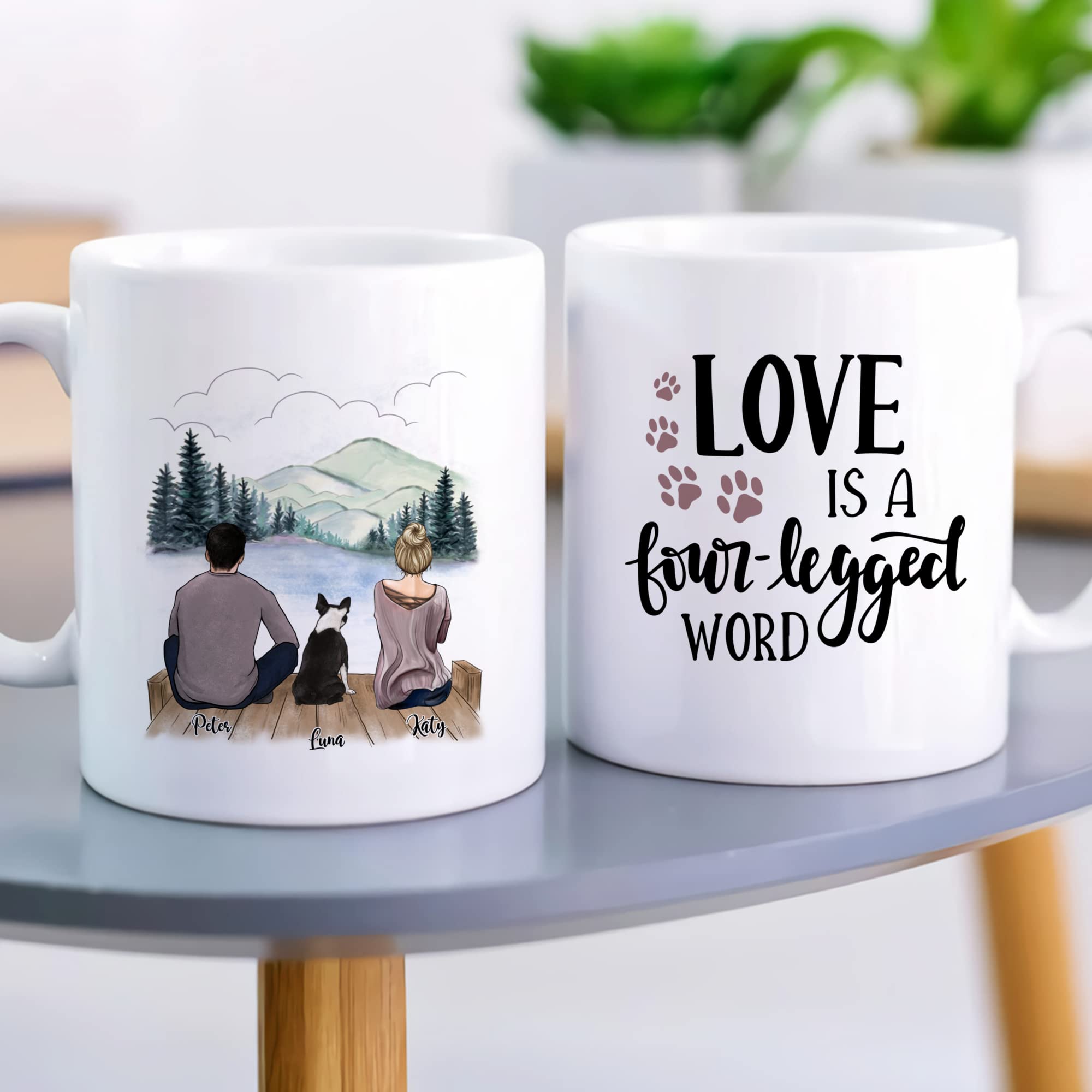 Custom Personalized Dog Mug for Dog Lovers - 11oz & 15oz Ceramic Coffee Cup with Dog Breeds & Sayings - Perfect Gift for Dog Dad, Couples & Pet Owners - Ideal for Coffee, Tea & Hot Drinks at Home or Office