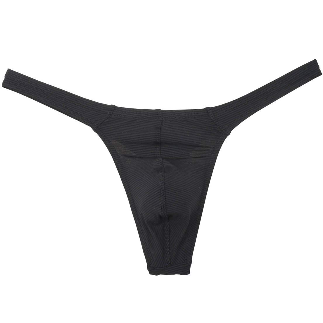 OROCOJUCO Men's Microfiber Stretchy Thong Underwear - T-Back Seamless Comfortable & Breathable Tanga Pants for Gym, Sleep & Daily Wear