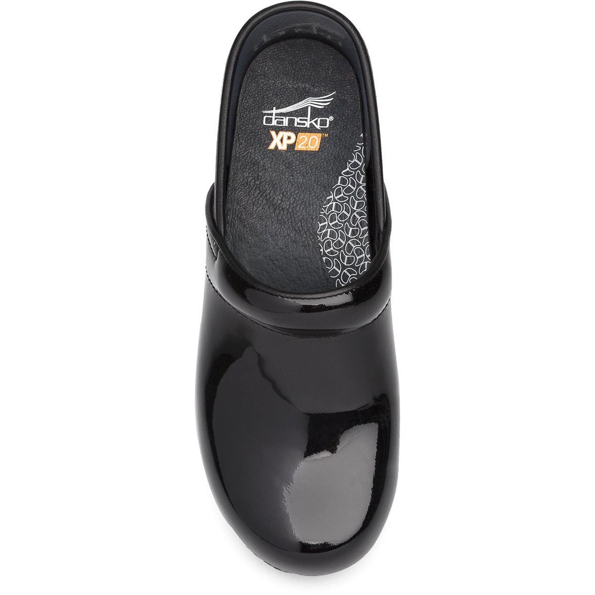 DANSKO XP 2.0 Black Patent Leather Wide Width Professional Clogs - Comfortable Shoes for Nurses, Chefs & Healthcare Workers