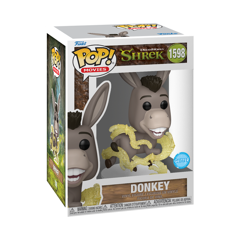Funko Pop! Shrek Donkey #1598 Vinyl Figure with Protector Case - Perfect for Collectors, Gifts, and Movie Fans Display