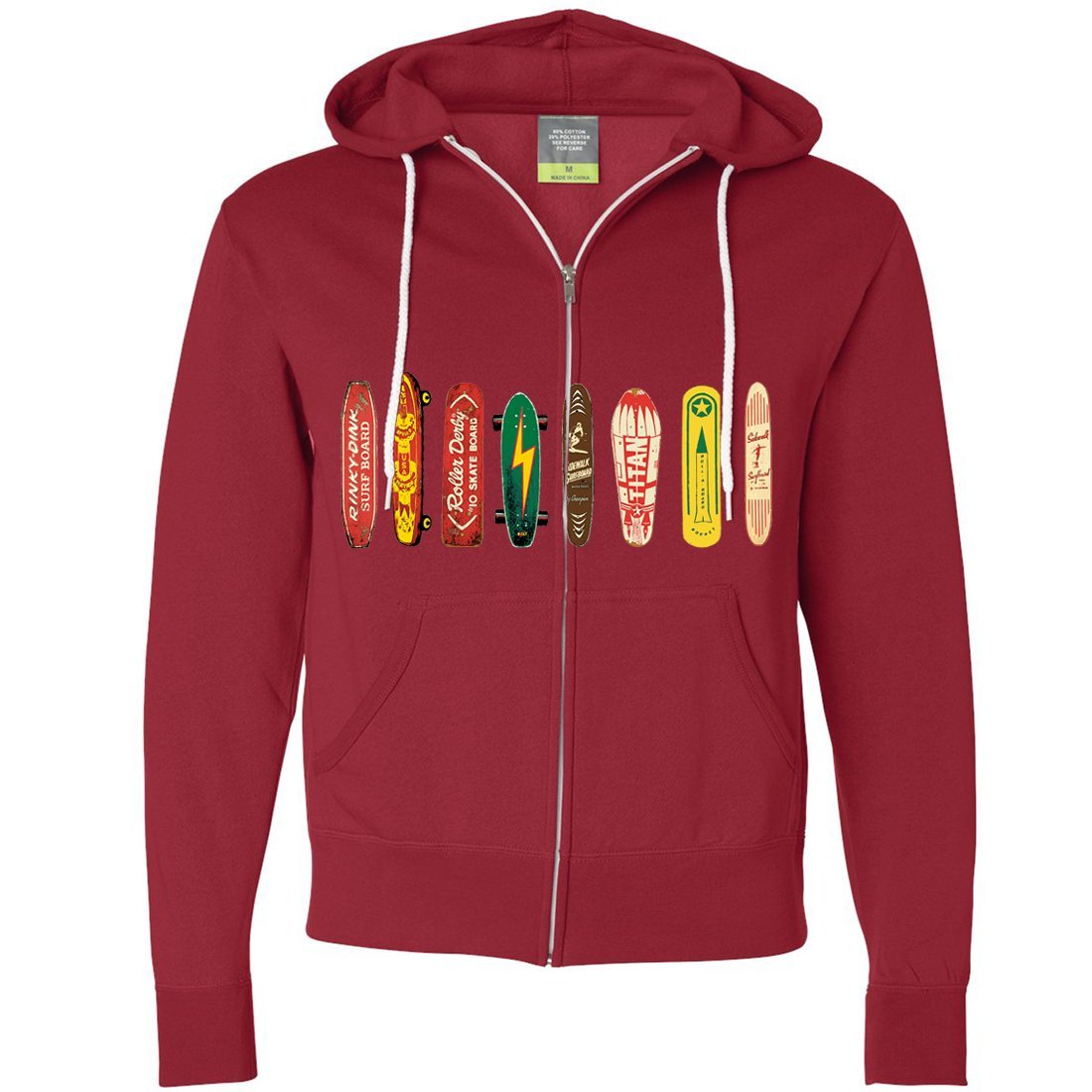 Dolphin Shirt Co Men's Skateboard Graphic Zip Up Hoodie - Stylish Streetwear for Skateboarding, Casual Wear & Urban Fashion
