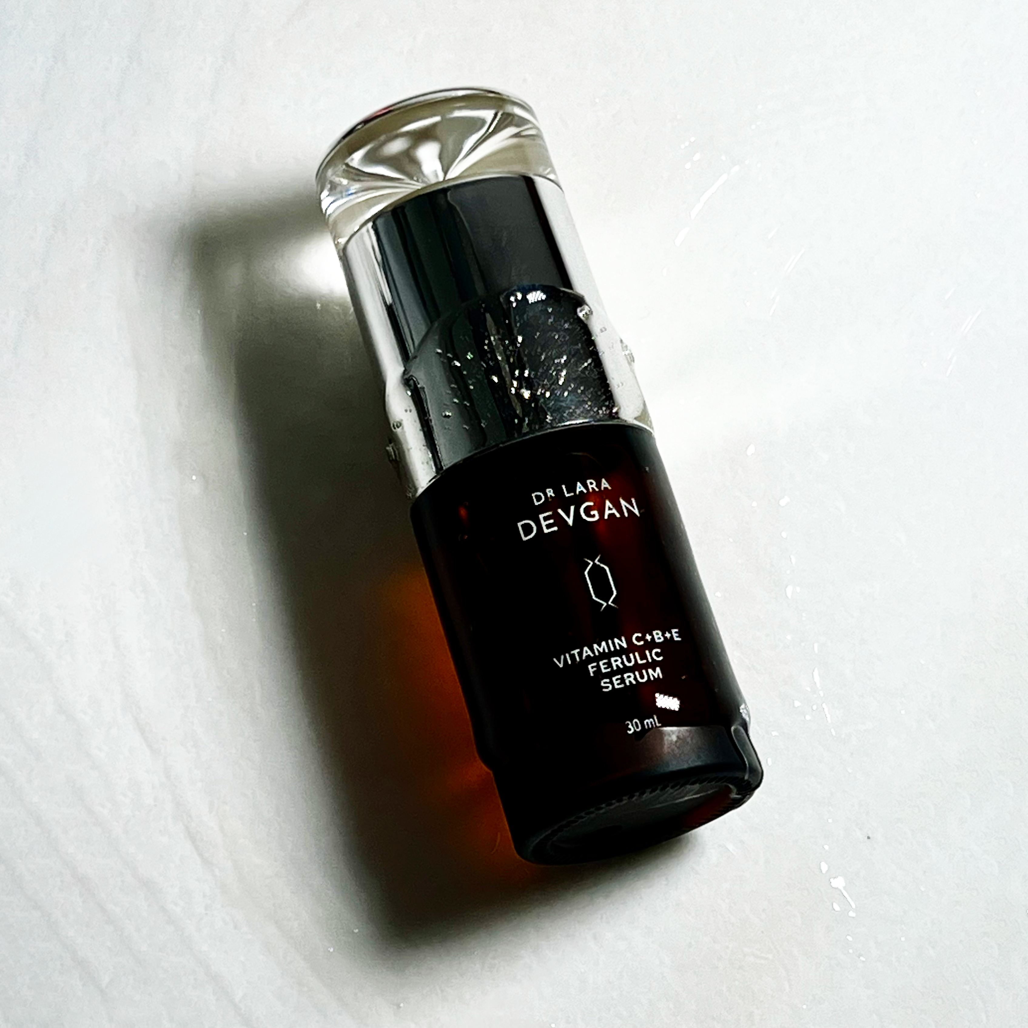 Dr. Devgan Vitamin C + B + E Ferulic Acid Serum for Face - Brightening, Anti-Aging & Hydrating Skincare Treatment - Perfect for Morning Routine & Sun Protection