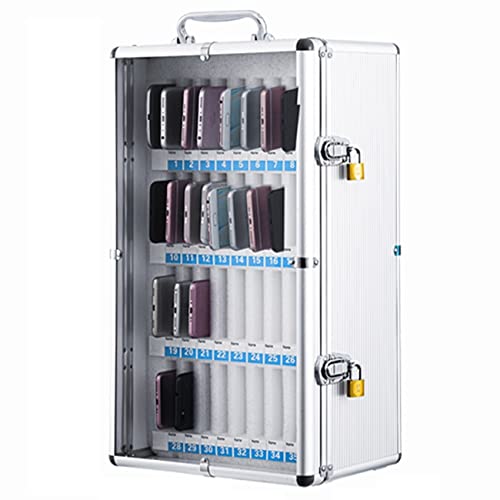 Wall Mounted Transparent Lockable Phone Storage Cabinet - 12 to 60 Position Mobile Phone Organizer & Safe Deposit Box | Perfect for Retail Stores, Offices, and Public Spaces to Securely Display & Store Smartphones