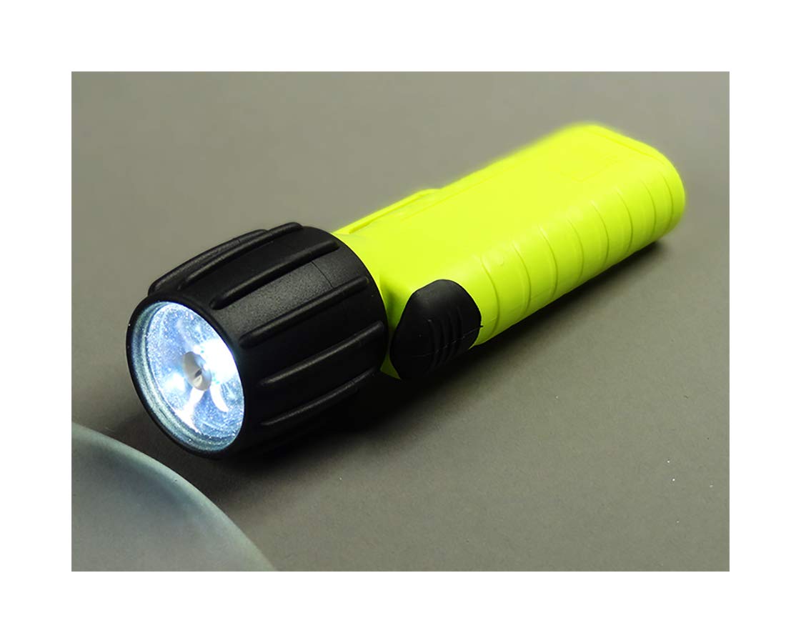 Underwater Kinetics 4AA eLED CPO Front Switch Waterproof Flashlight - Yellow | Diving, Camping & Emergency Light for Outdoor Adventures